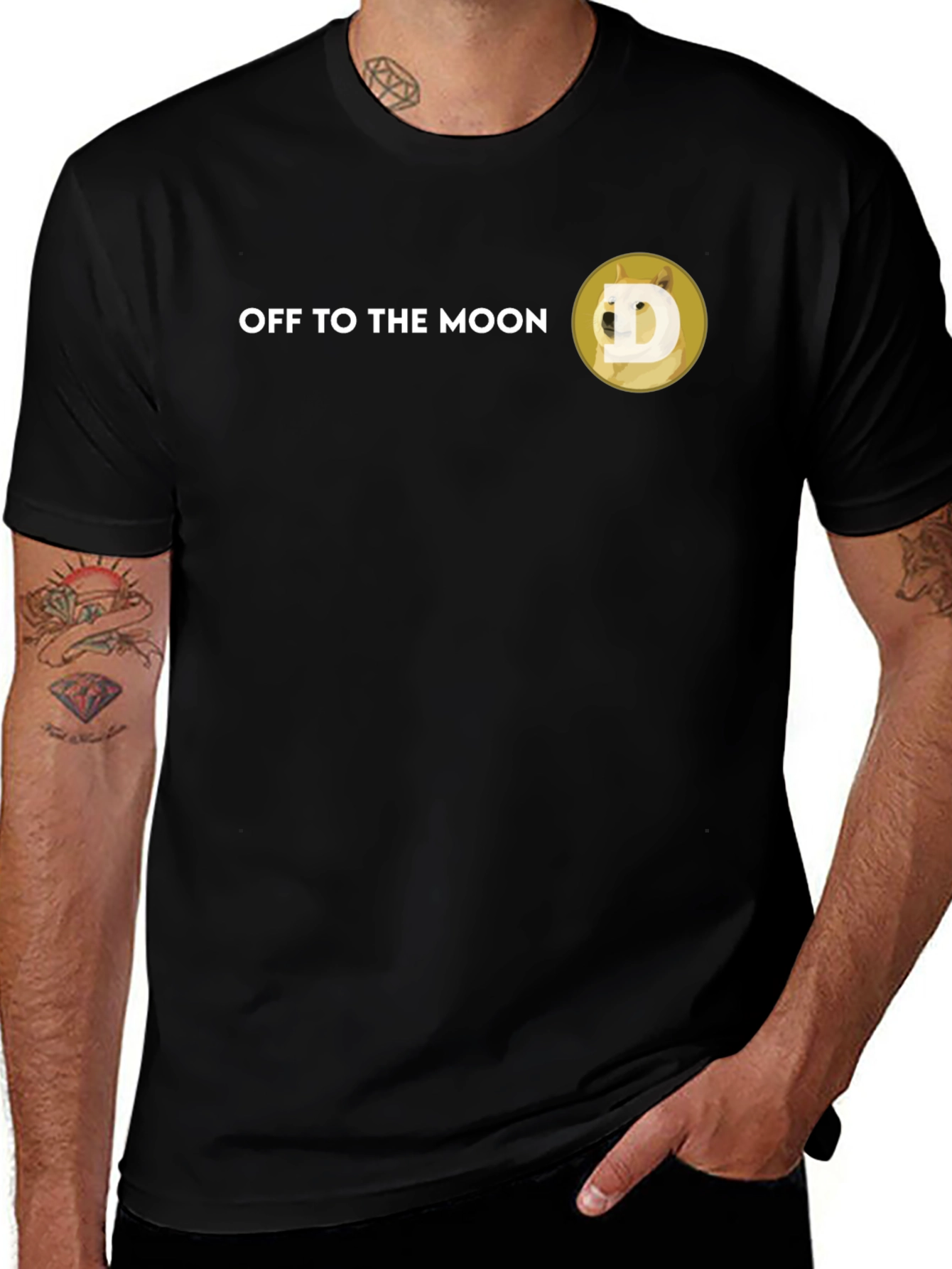 Off to the Moon Dogecoin T-Shirt