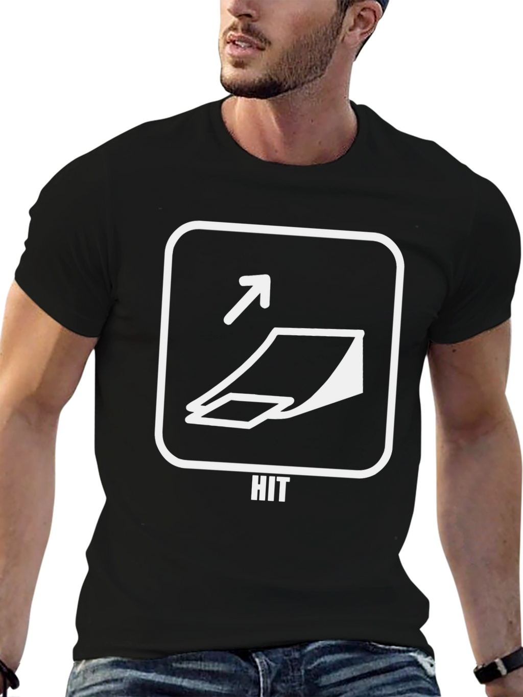 Hit Ramp Black T-Shirt - Stylish Stunt Apparel