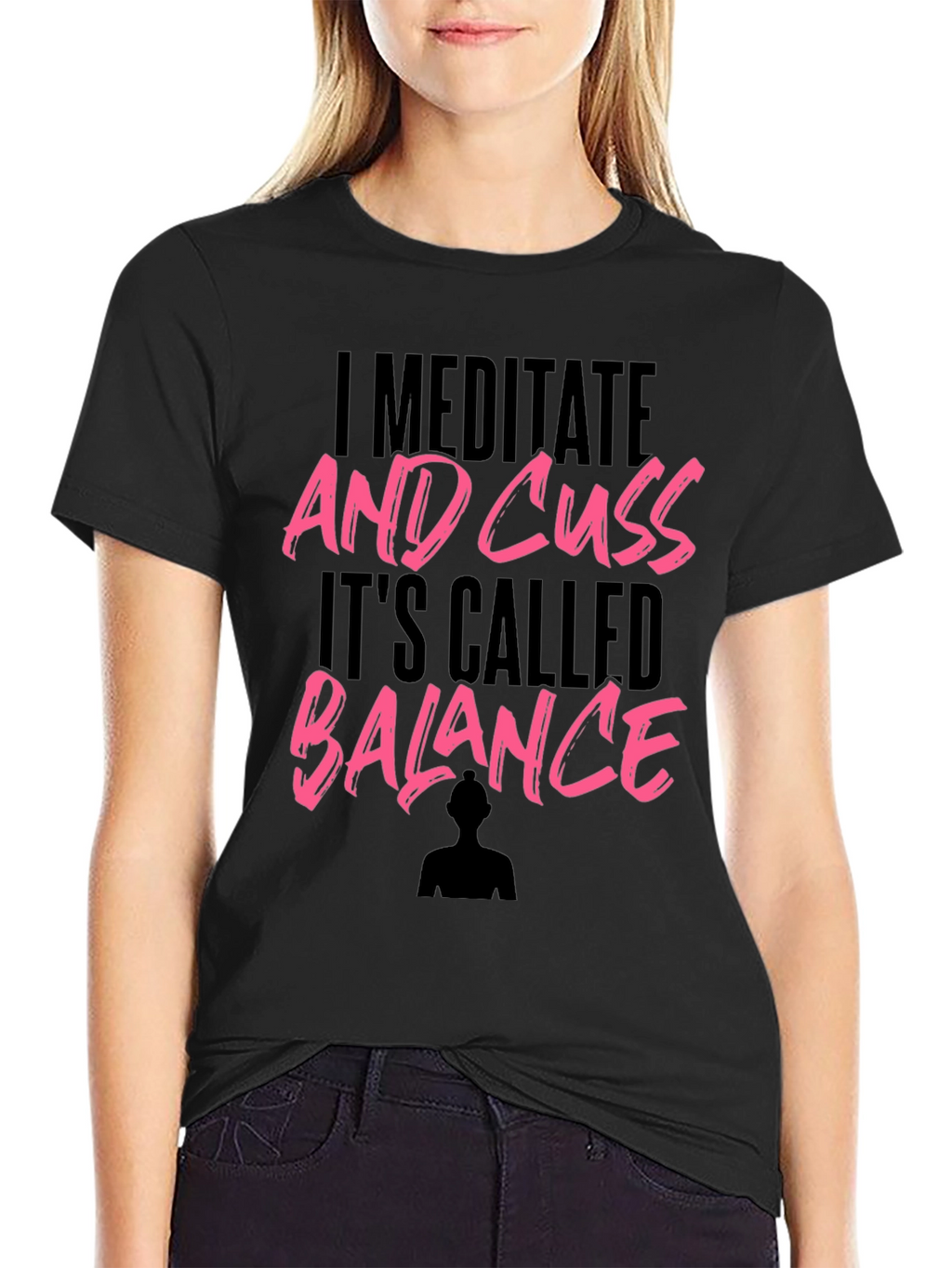 I Meditate And Cuss Graphic T-Shirt