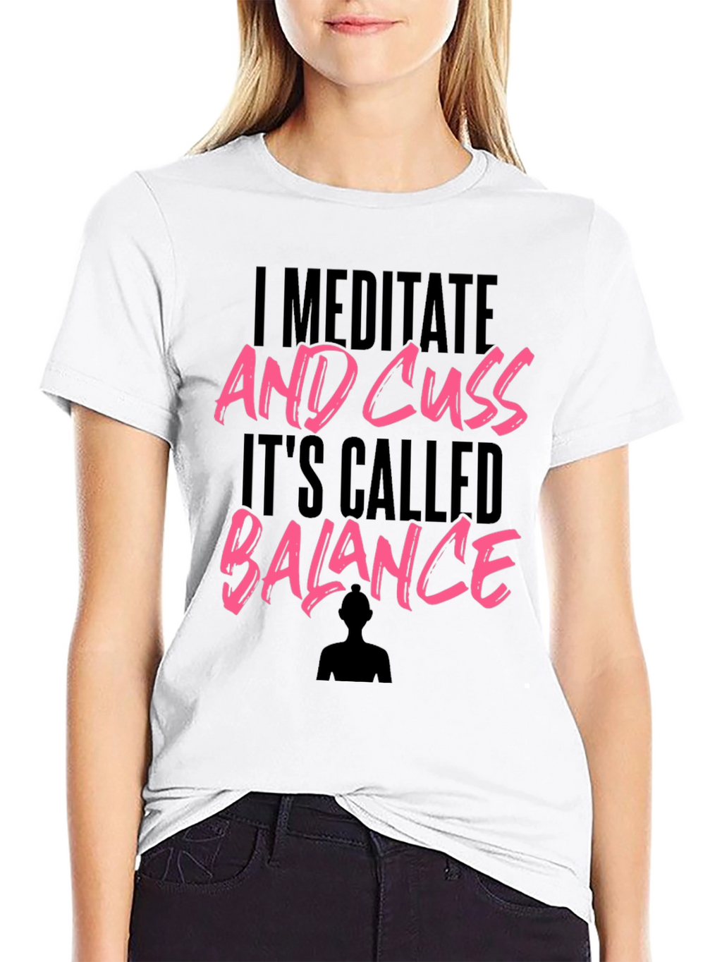 I Meditate And Cuss Graphic T-Shirt