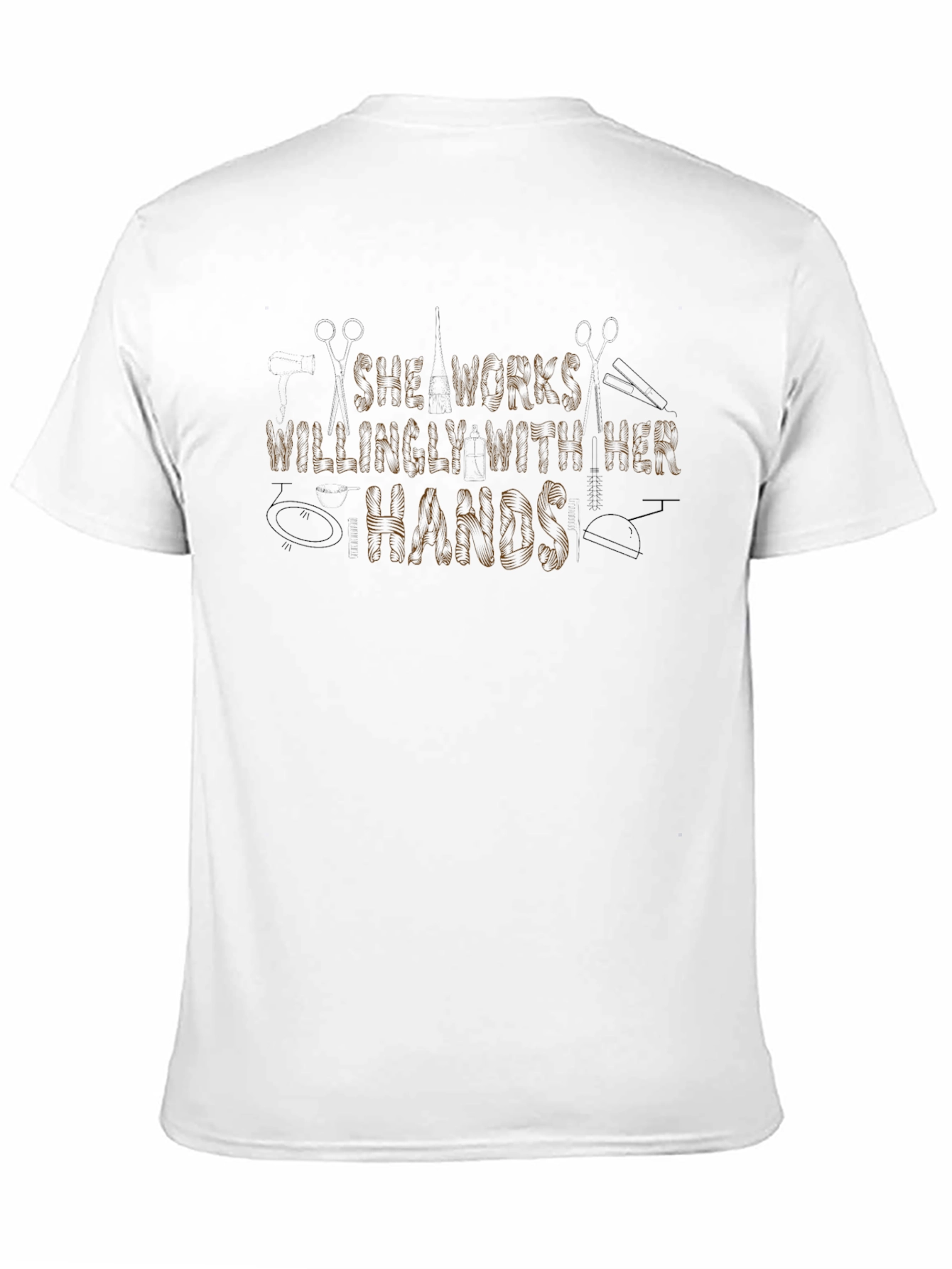 She Works Willingly With Her Hands Black T-Shirt