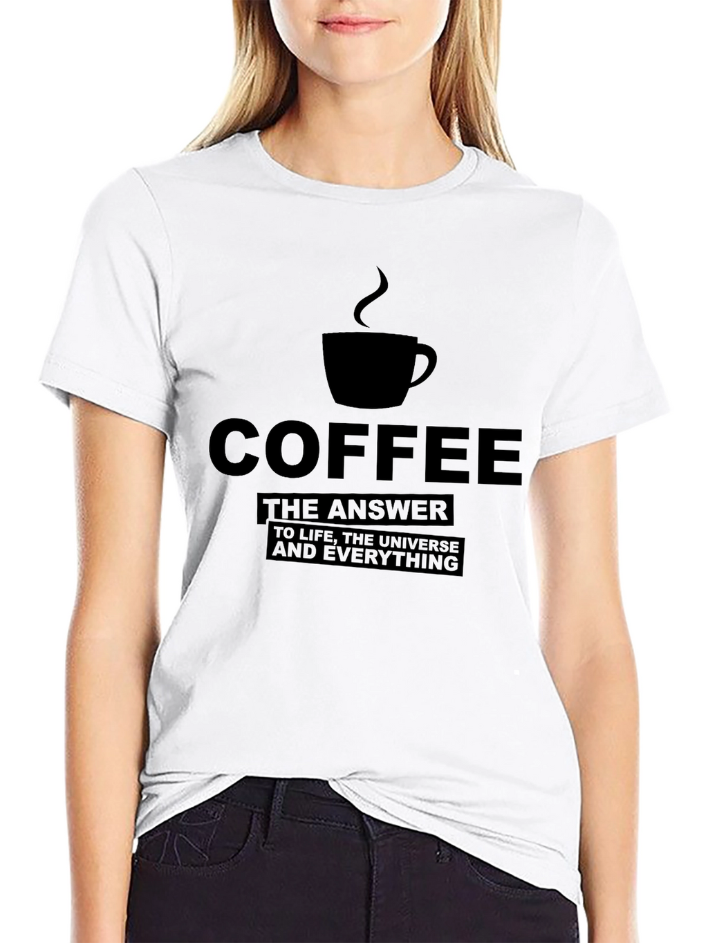 Coffee: The Answer T-Shirt - Black