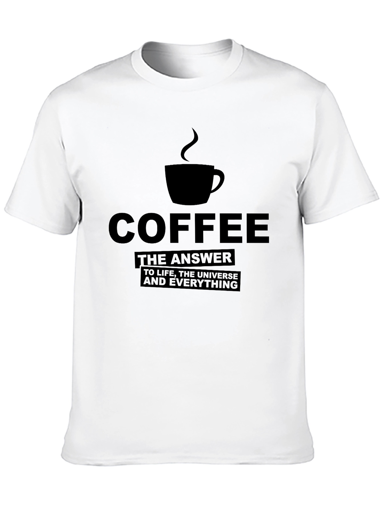 Coffee: The Answer T-Shirt - Black