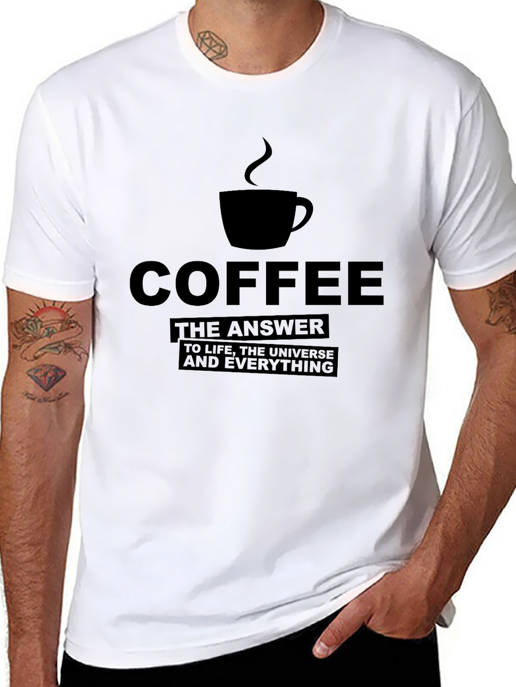 Coffee: The Answer T-Shirt - Black