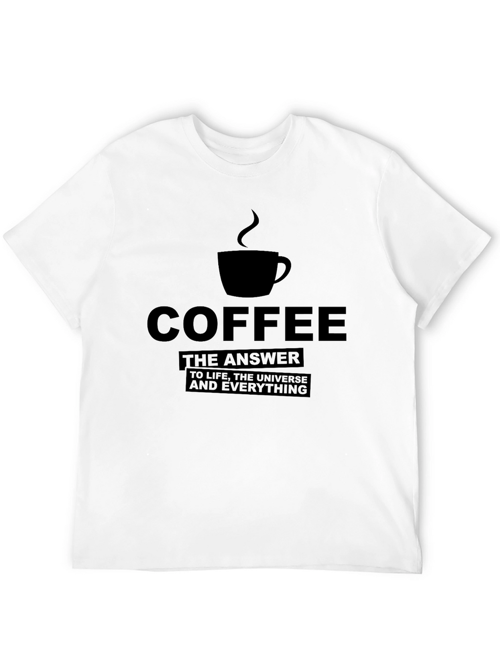 Coffee: The Answer T-Shirt - Black