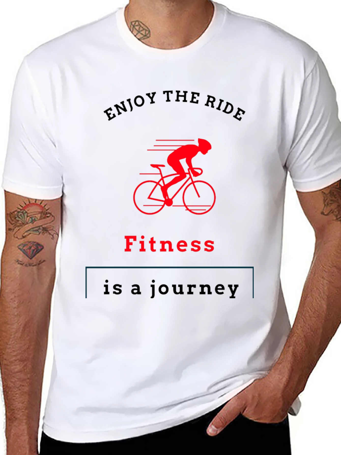 Fitness Journey T-Shirt Enjoy The Ride Tee