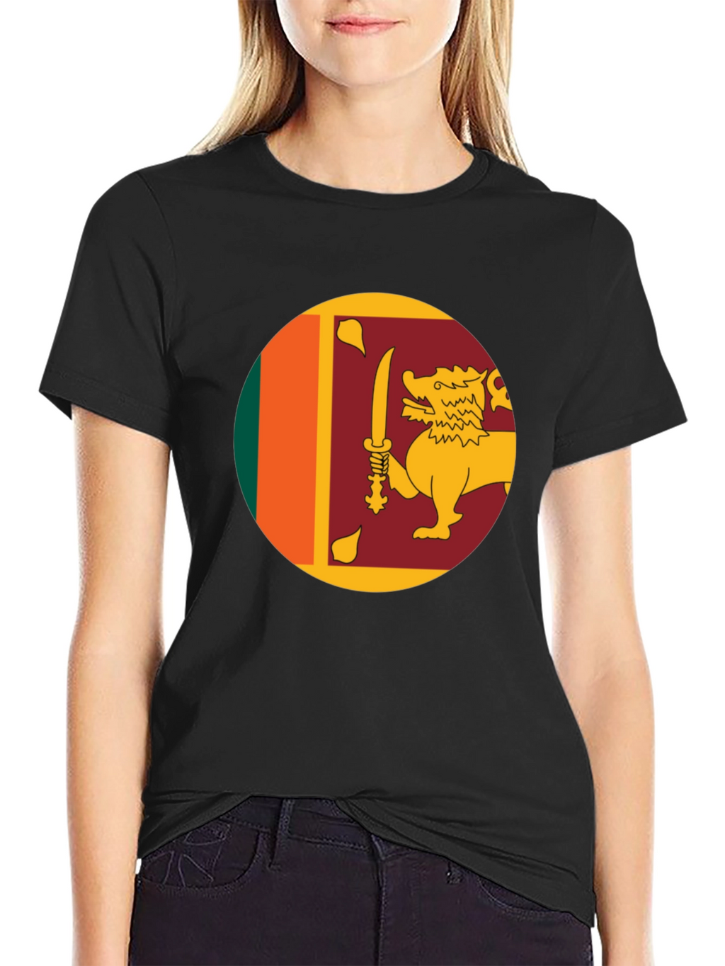 Sri Lanka Flag T-Shirt -  Lion Symbol Pride