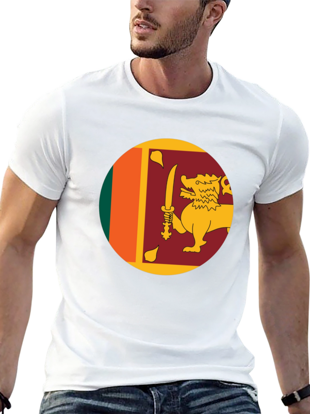Sri Lanka Flag T-Shirt -  Lion Symbol Pride