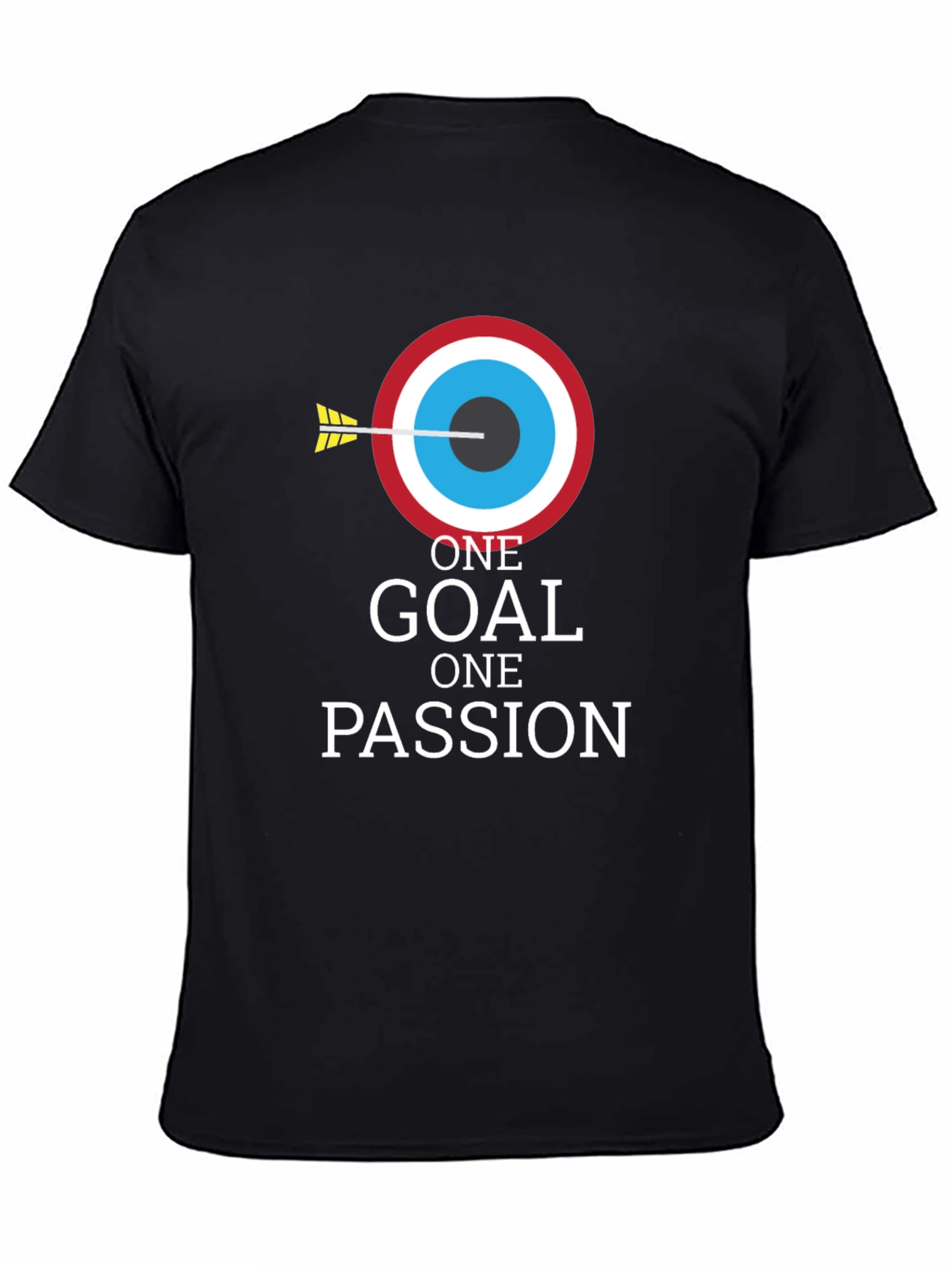 One Goal One Passion Black Graphic Tee