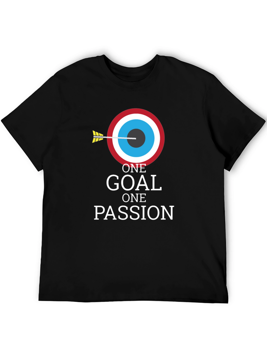 One Goal One Passion Black Graphic Tee