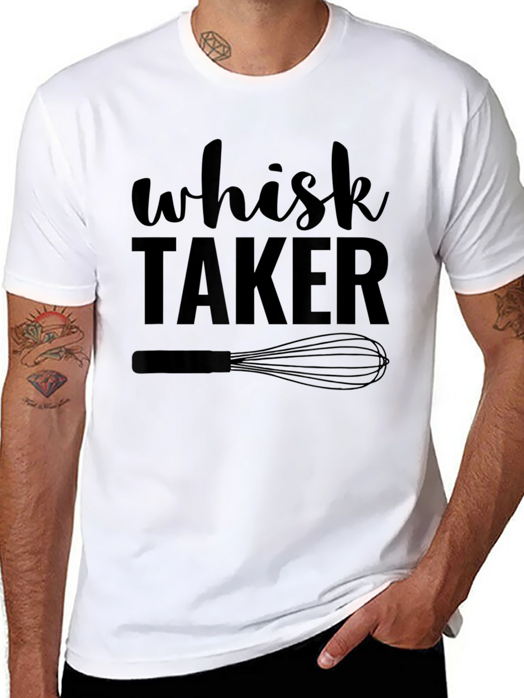Whisk Taker Black Graphic T-Shirt