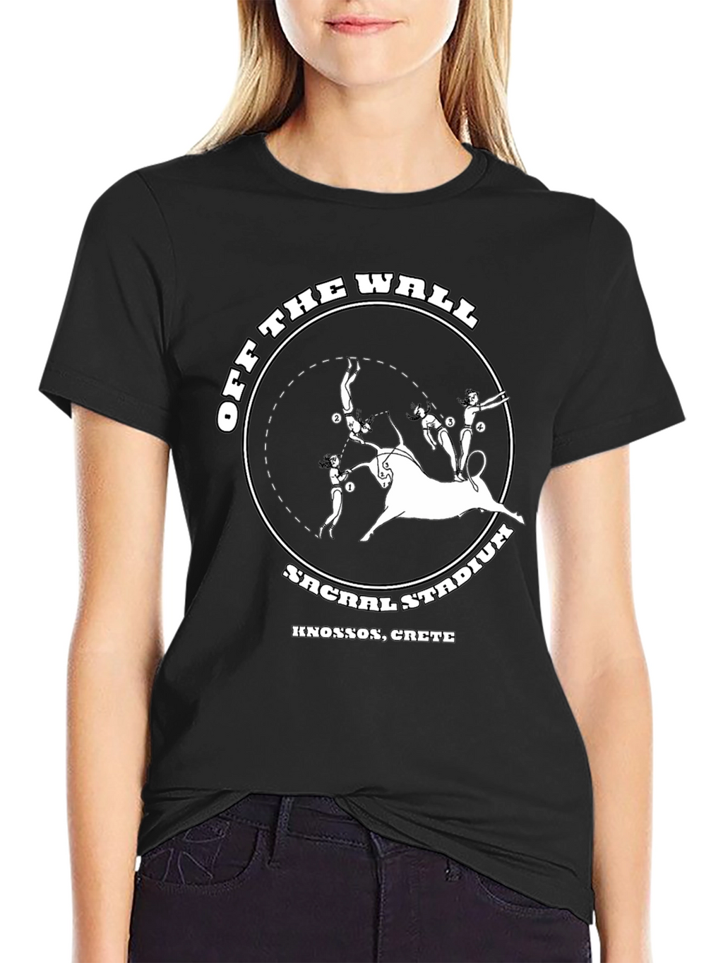 Off The Wall Sacral Stadium Bull Jump T-Shirt