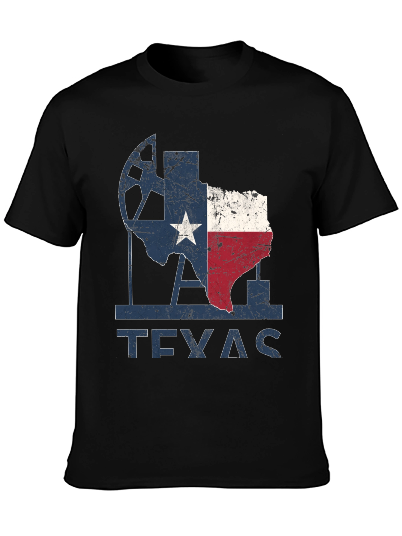 Texas Pride Graphic Tee - Distressed Design