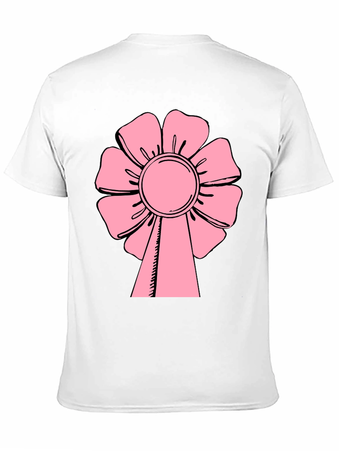 Pink Flower T-Shirt - Casual Wear