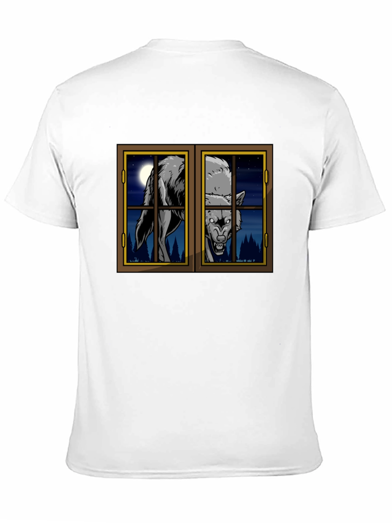 Wolf at the Window Graphic T-Shirt