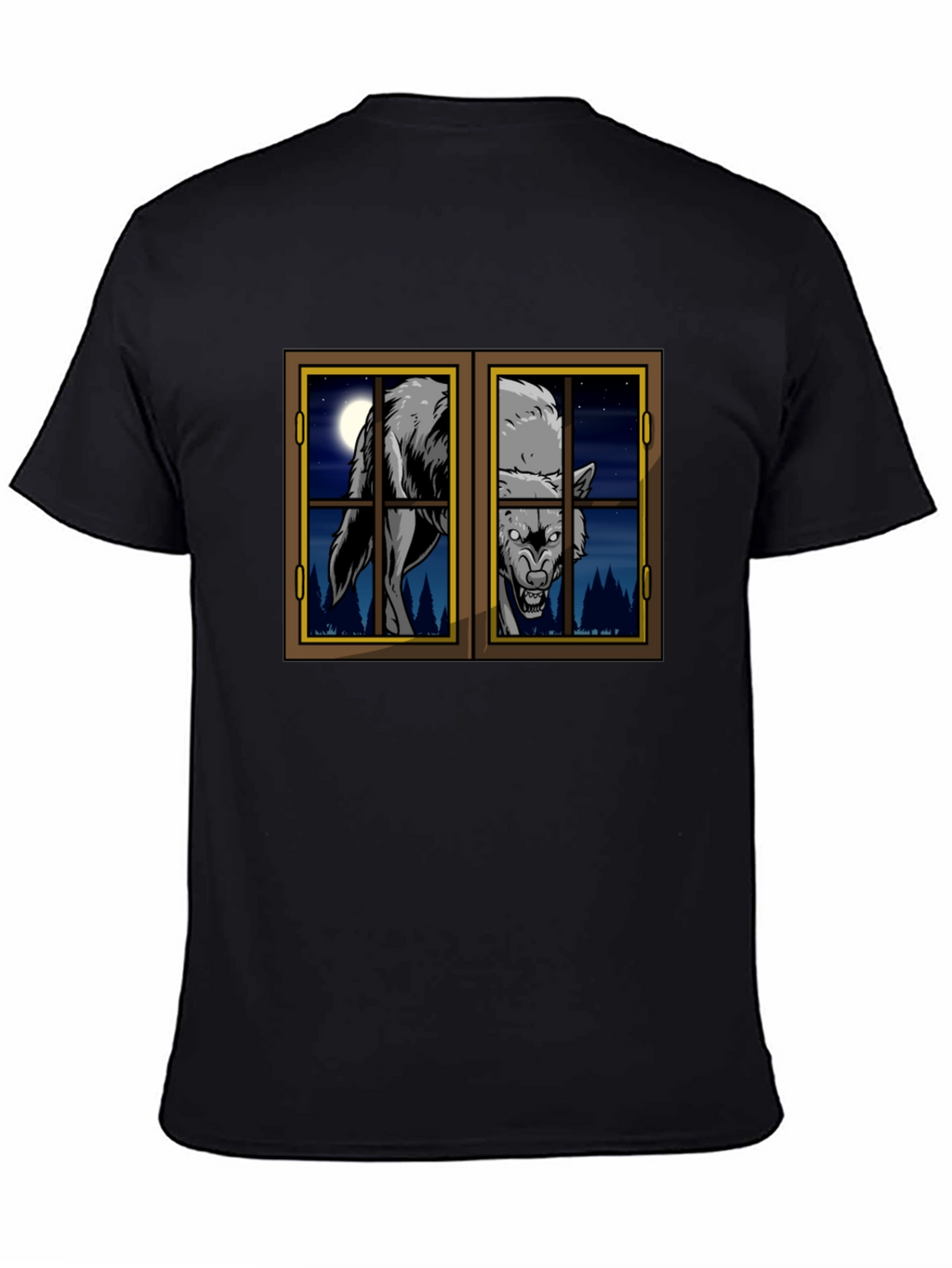Wolf at the Window Graphic T-Shirt