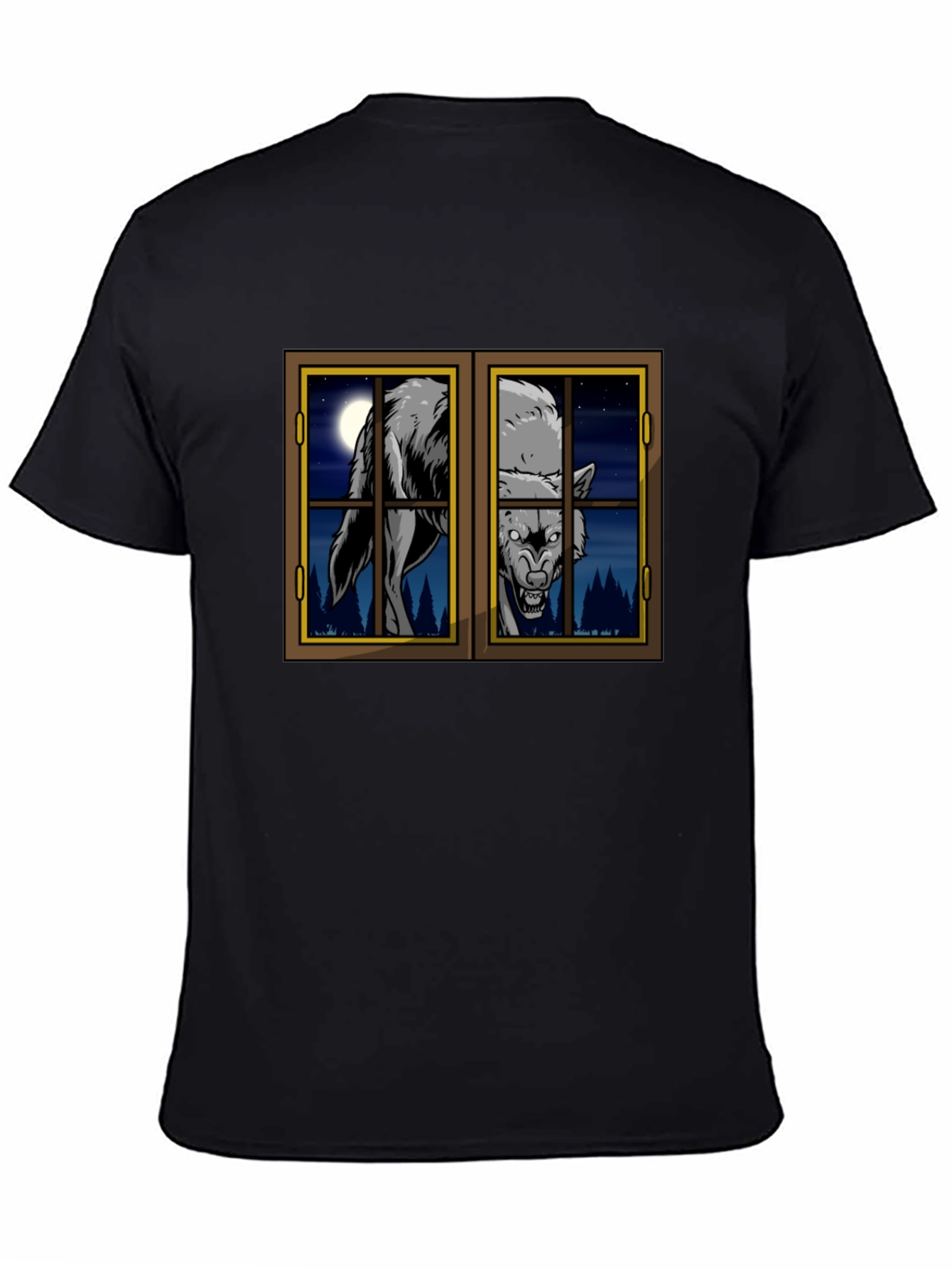Wolf at the Window Graphic T-Shirt