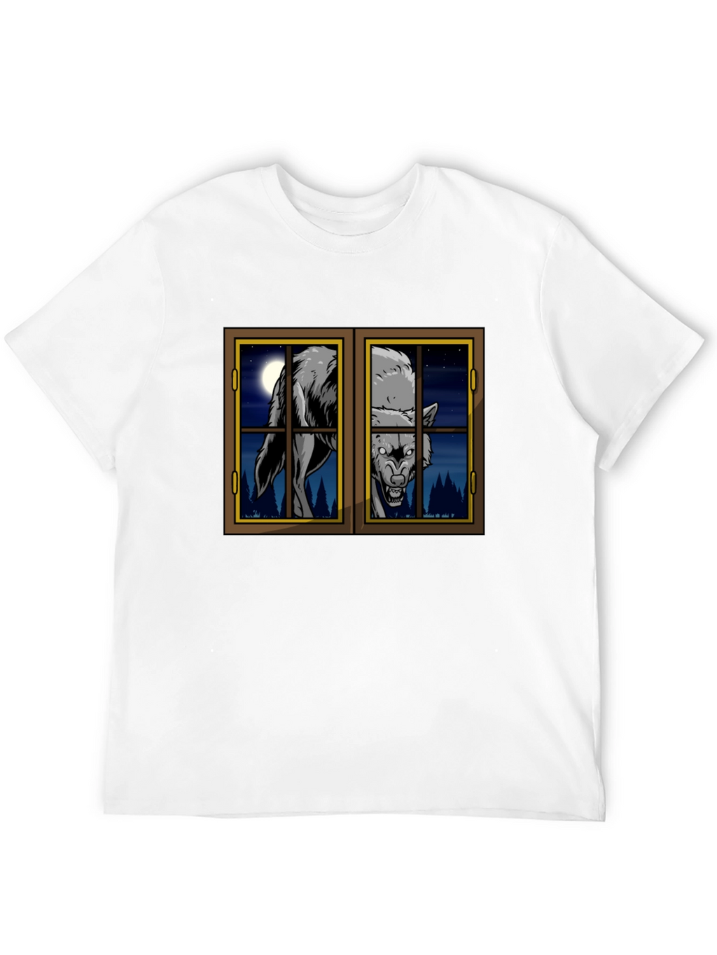 Wolf at the Window Graphic T-Shirt