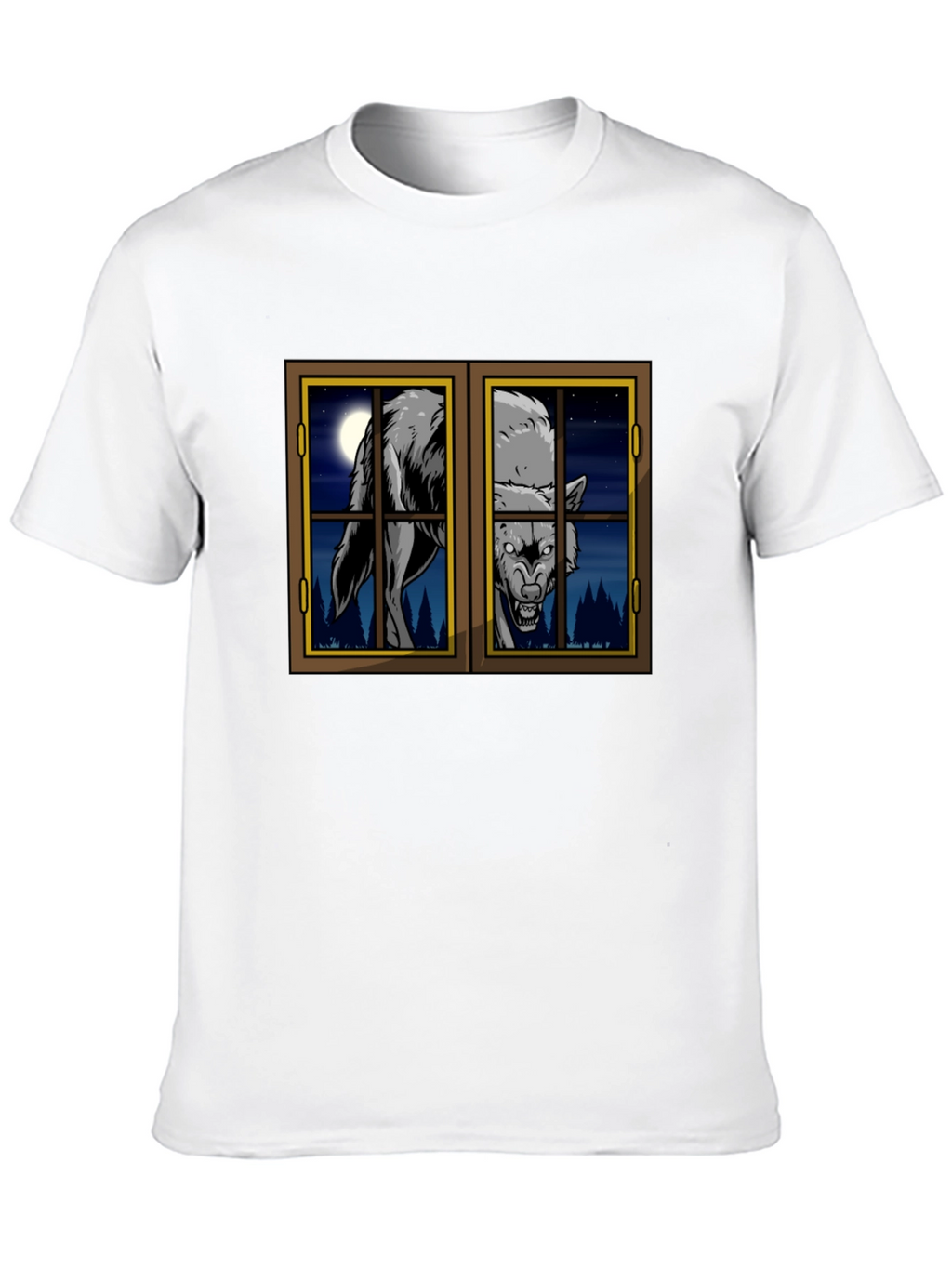 Wolf at the Window Graphic T-Shirt