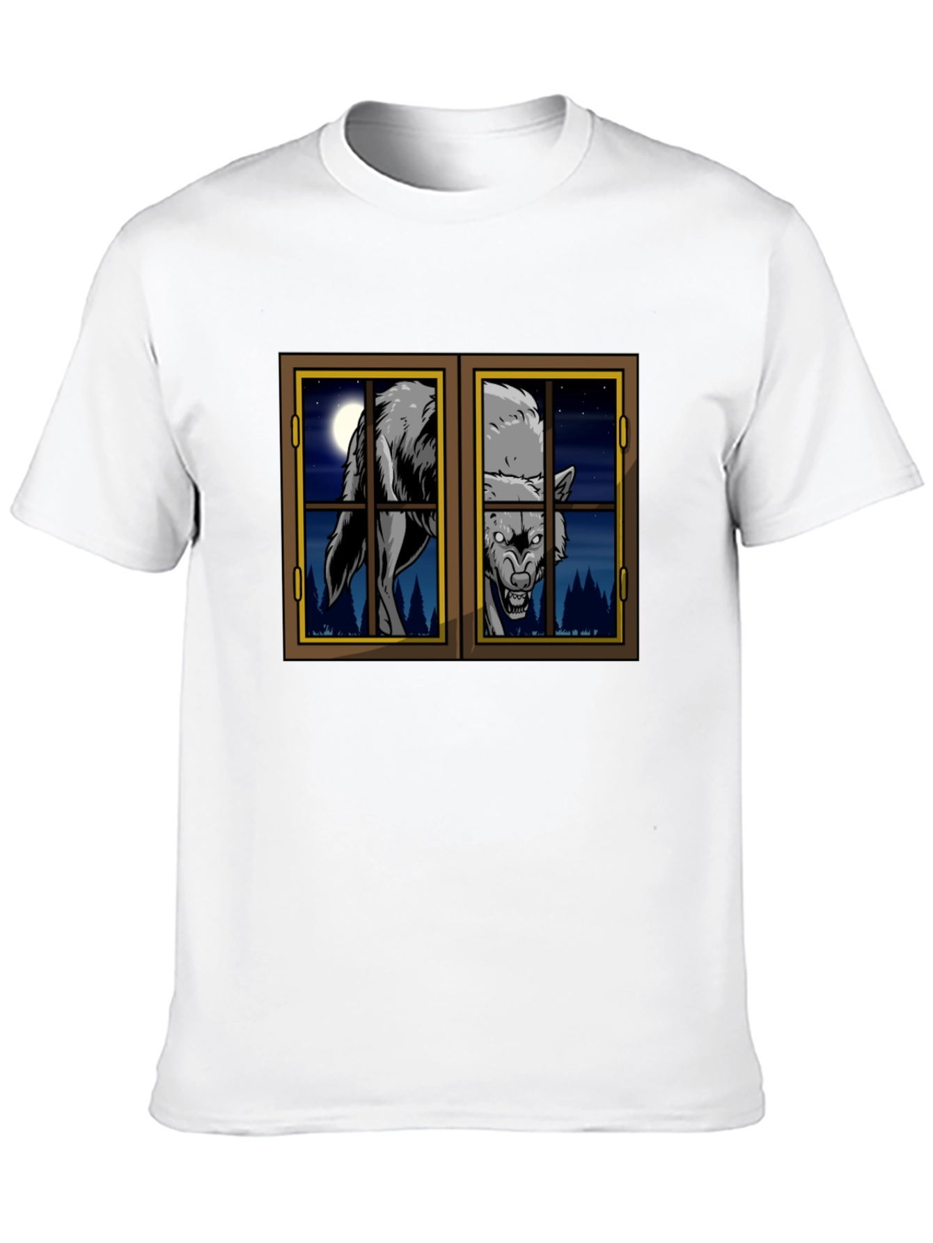 Wolf at the Window Graphic T-Shirt