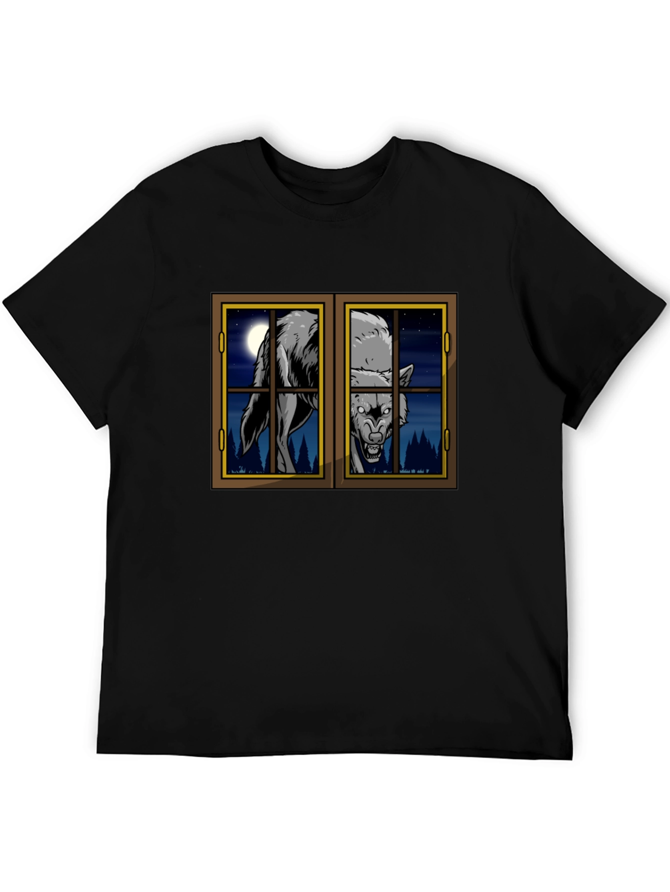 Wolf at the Window Graphic T-Shirt
