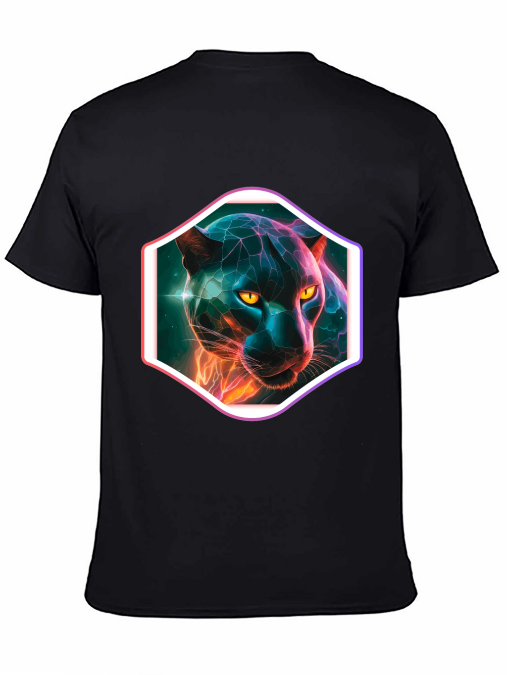 Neon Panther Graphic T-Shirt