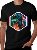 Neon Panther Graphic T-Shirt