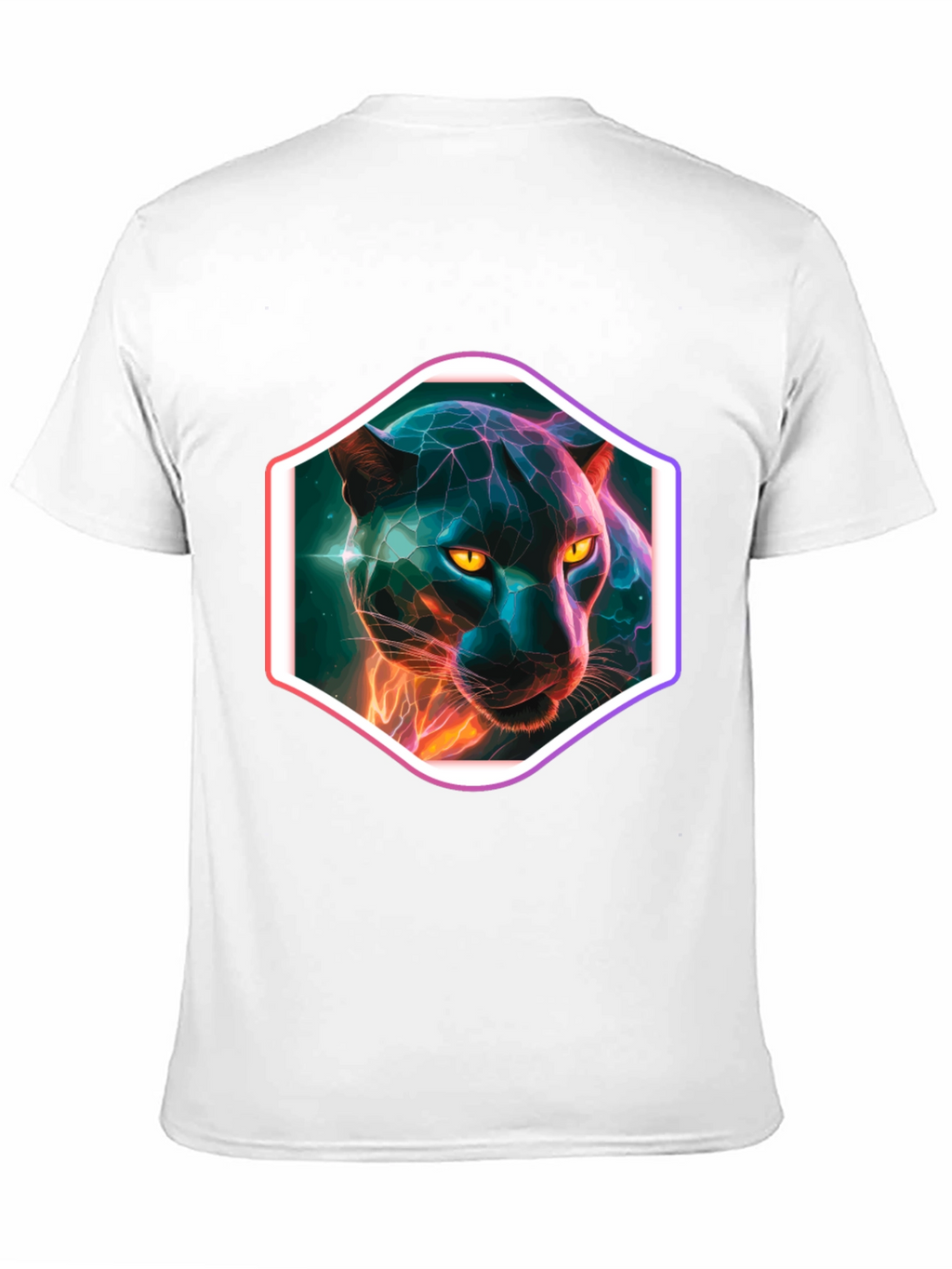 Neon Panther Graphic T-Shirt
