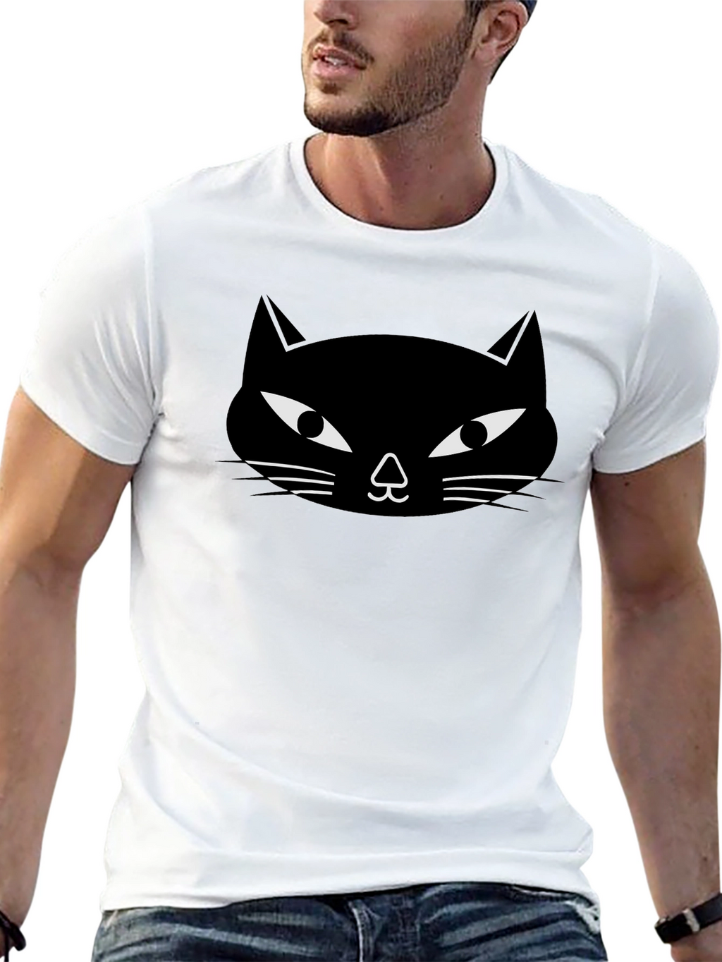 Black Cat Graphic Tee - Unisex Crew Neck