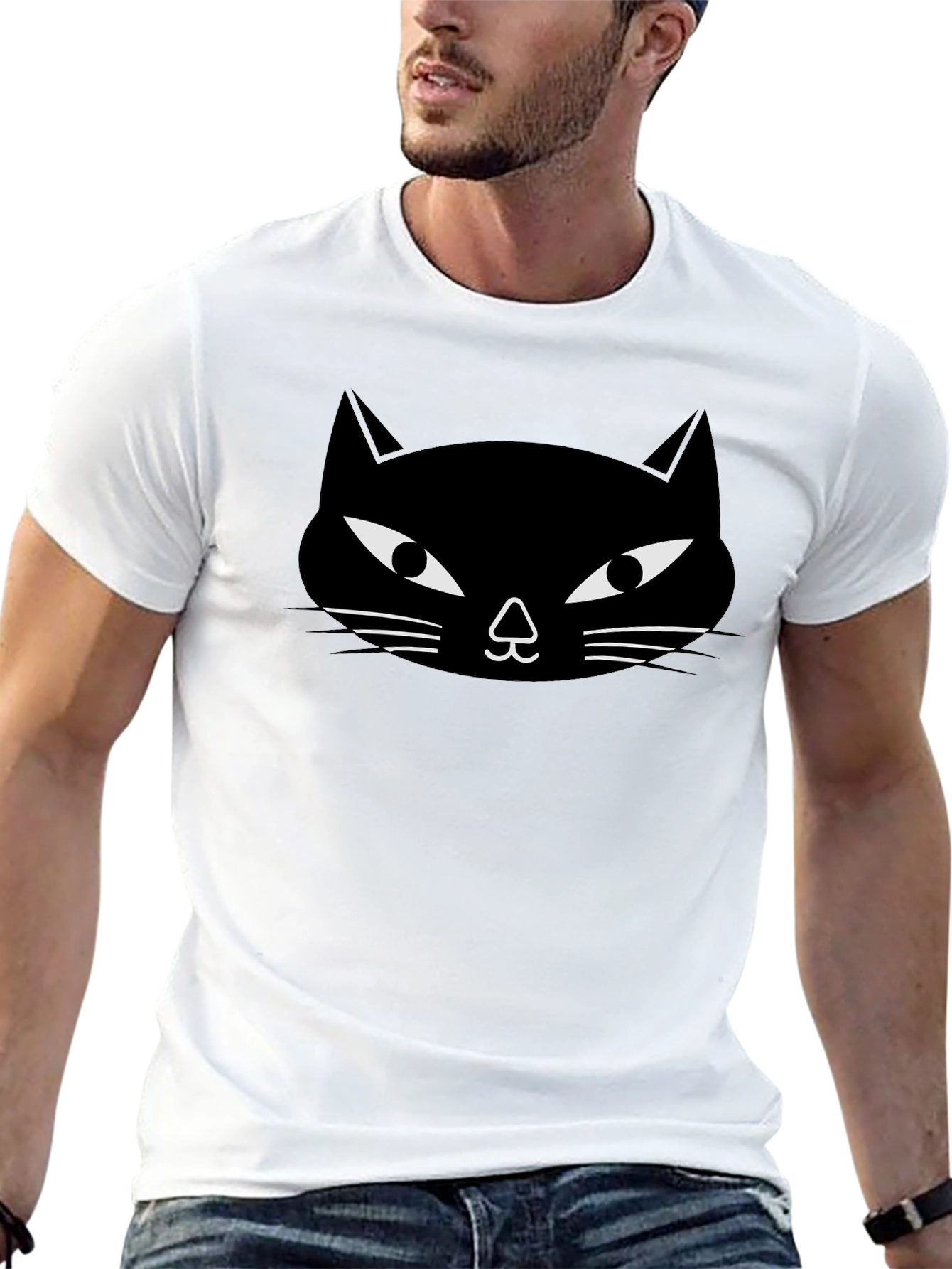 Black Cat Graphic Tee - Unisex Crew Neck