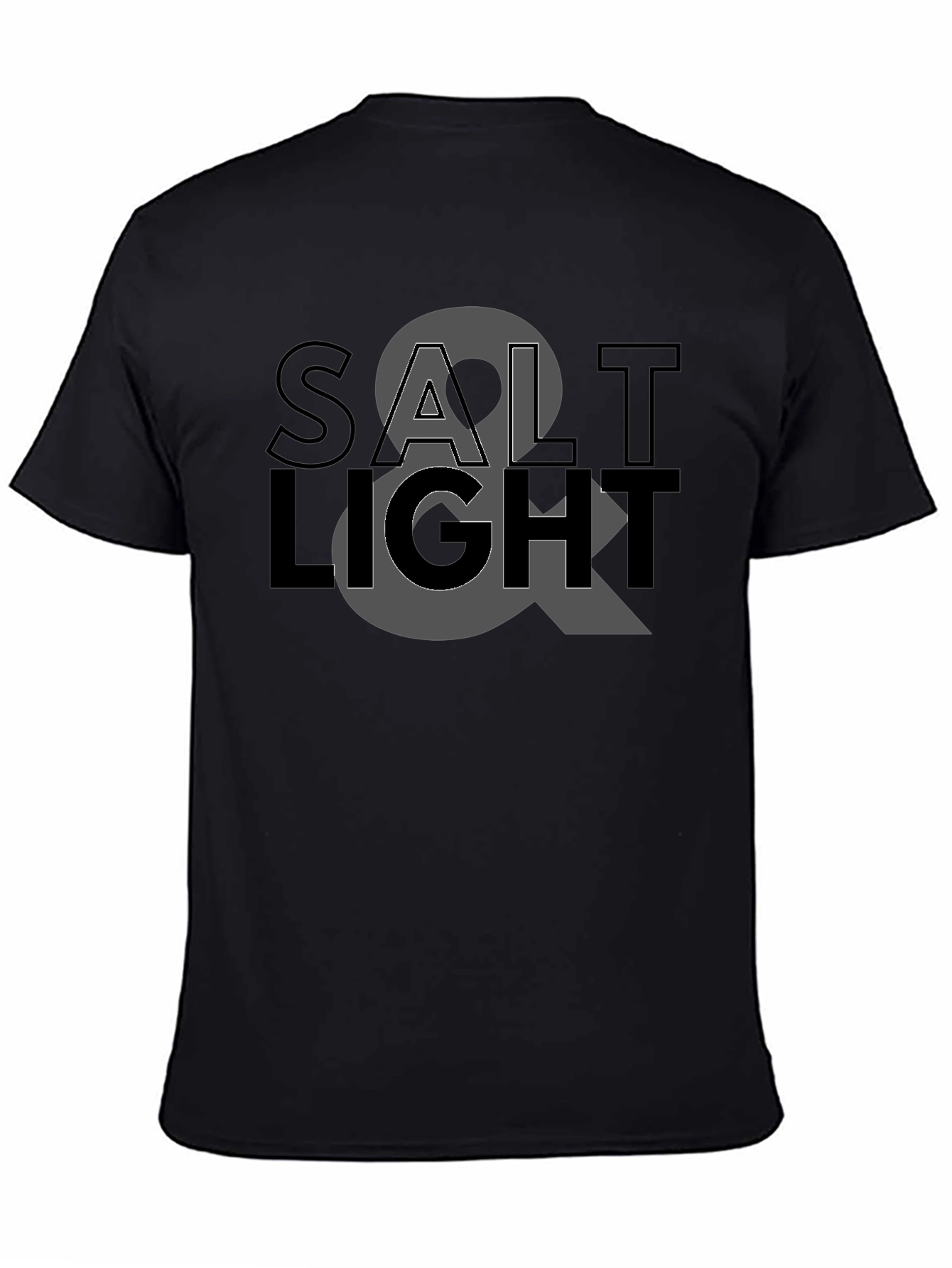 Salt & Light Graphic Black T-Shirt
