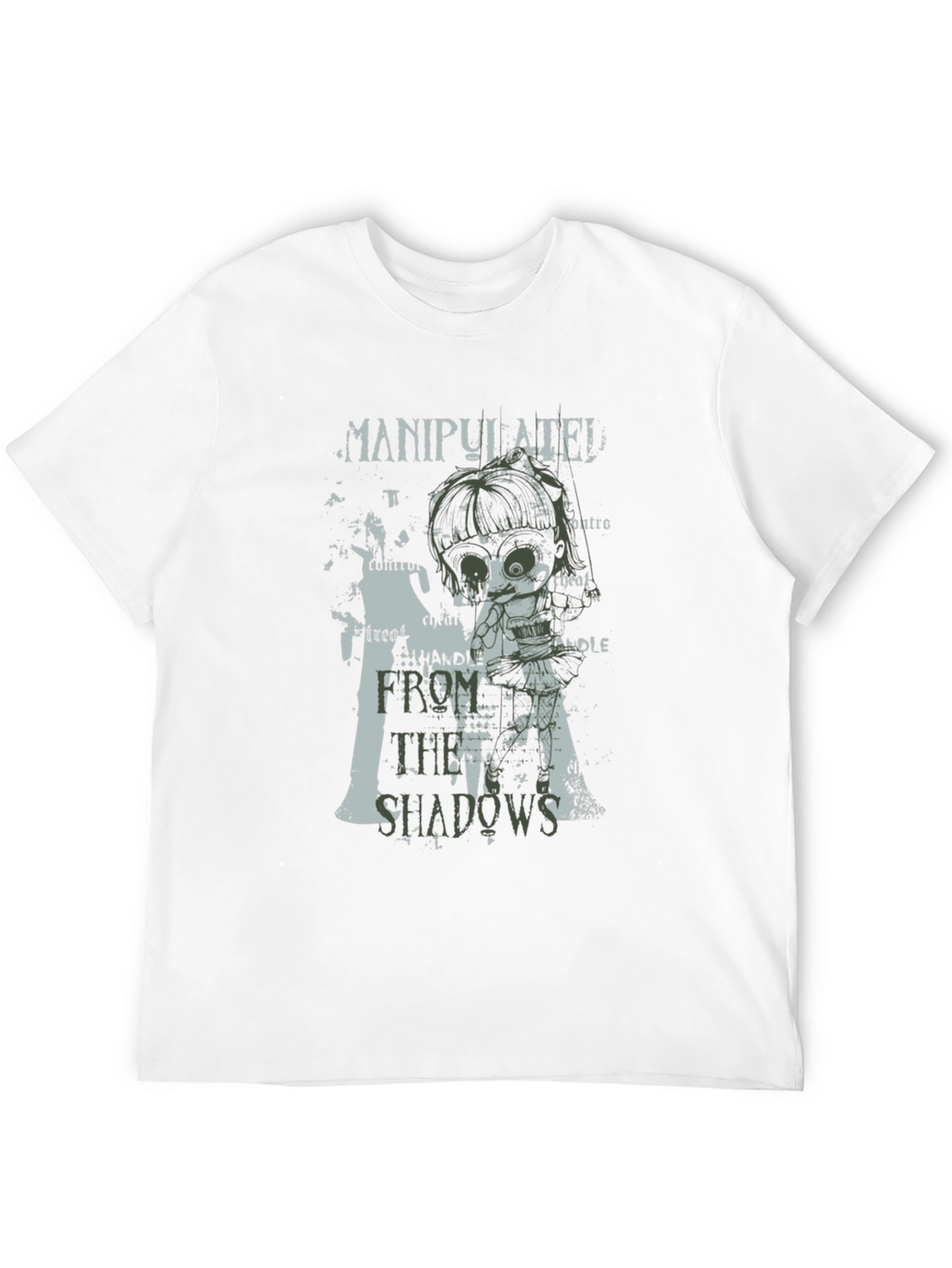 Manipulated Shadow T-Shirt - Control Anime Tee