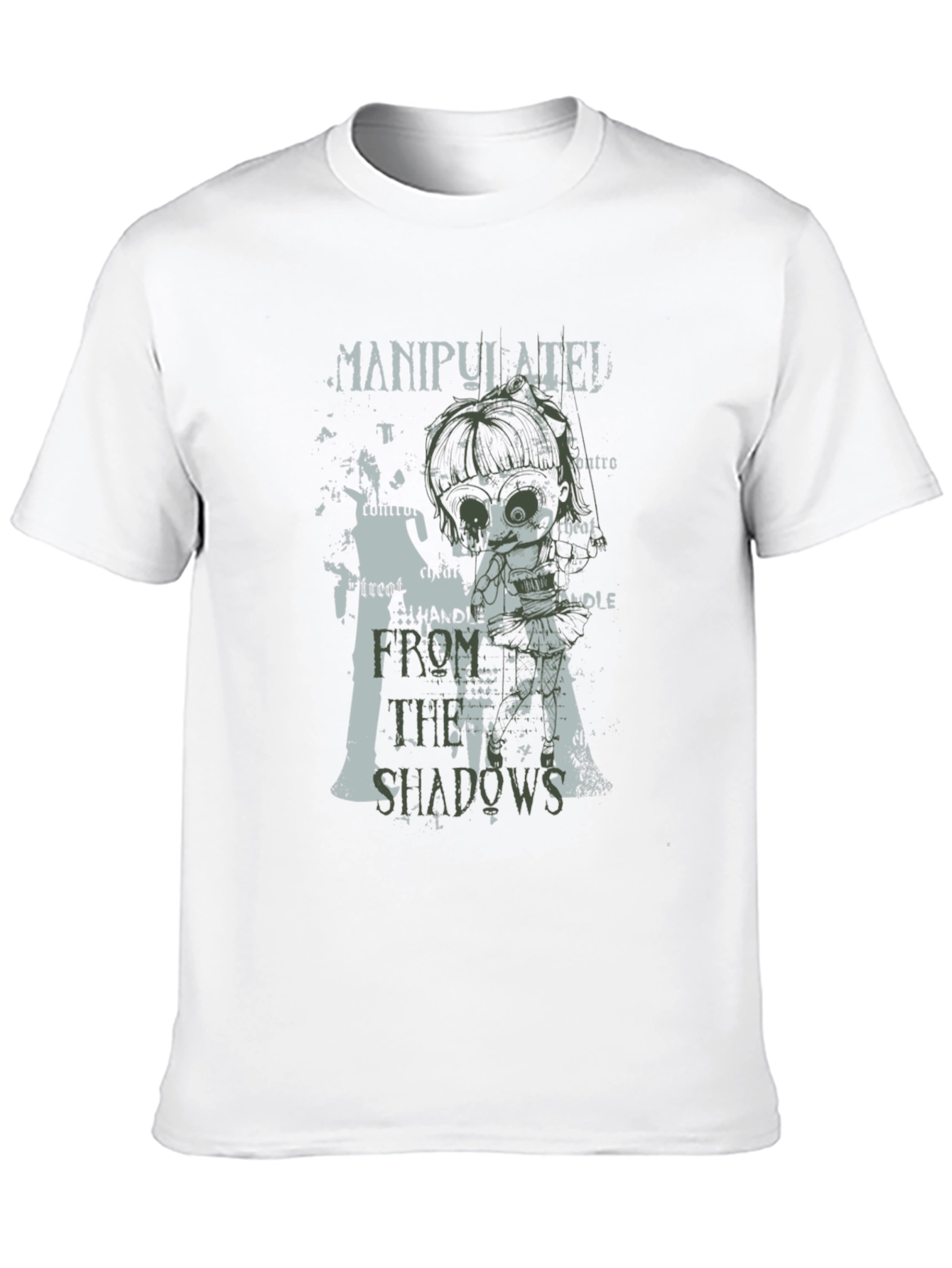 Manipulated Shadow T-Shirt - Control Anime Tee