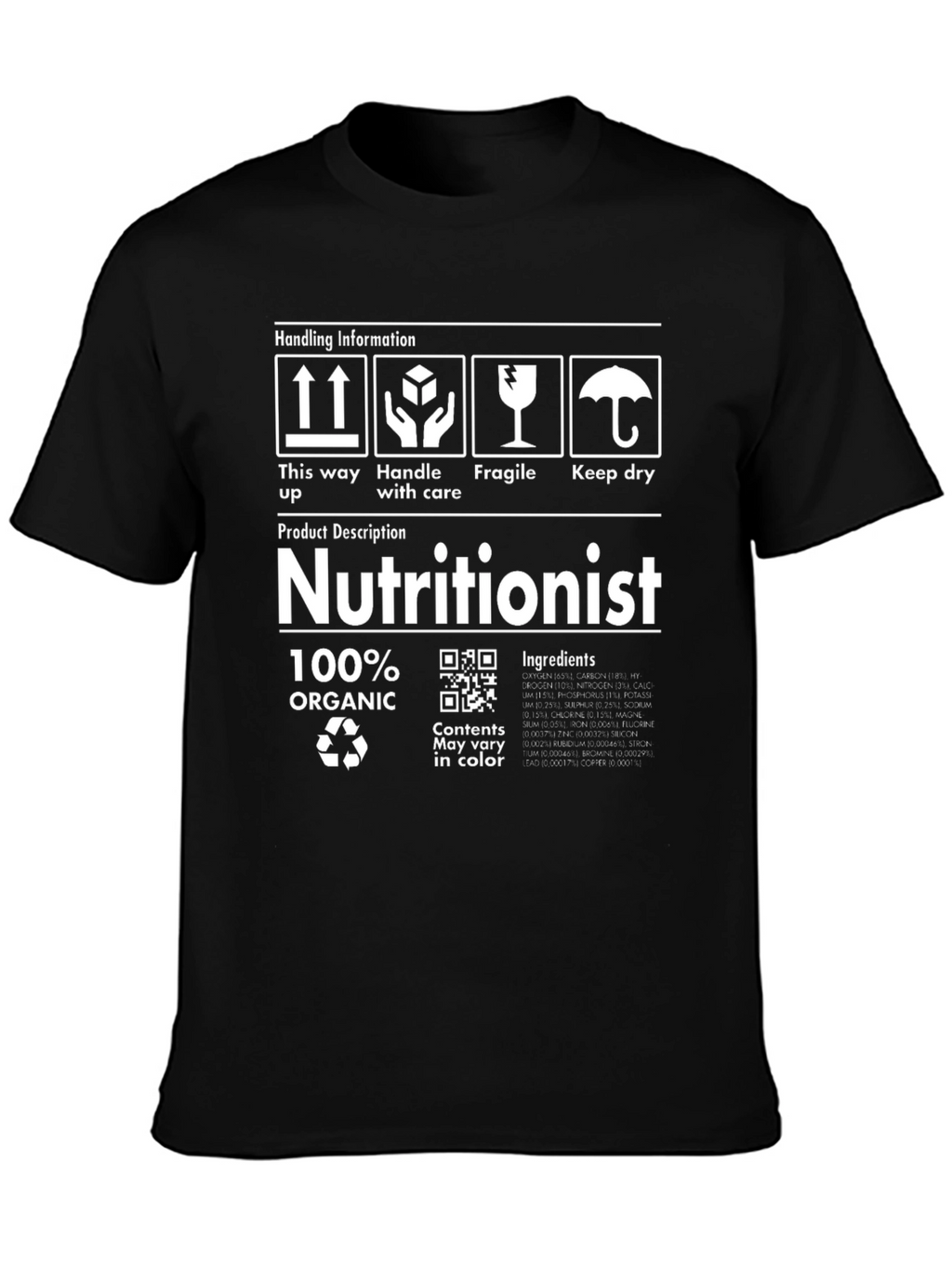 Nutritionist Organic T-Shirt