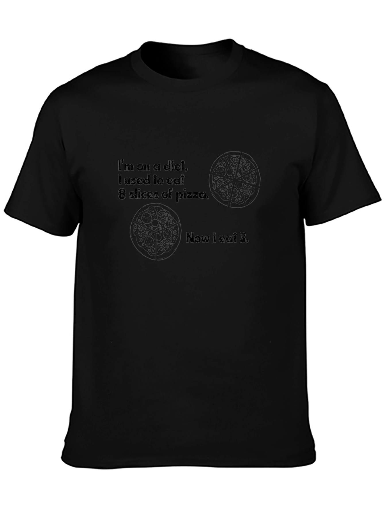 Funny Pizza Diet T-Shirt - Humor Apparel
