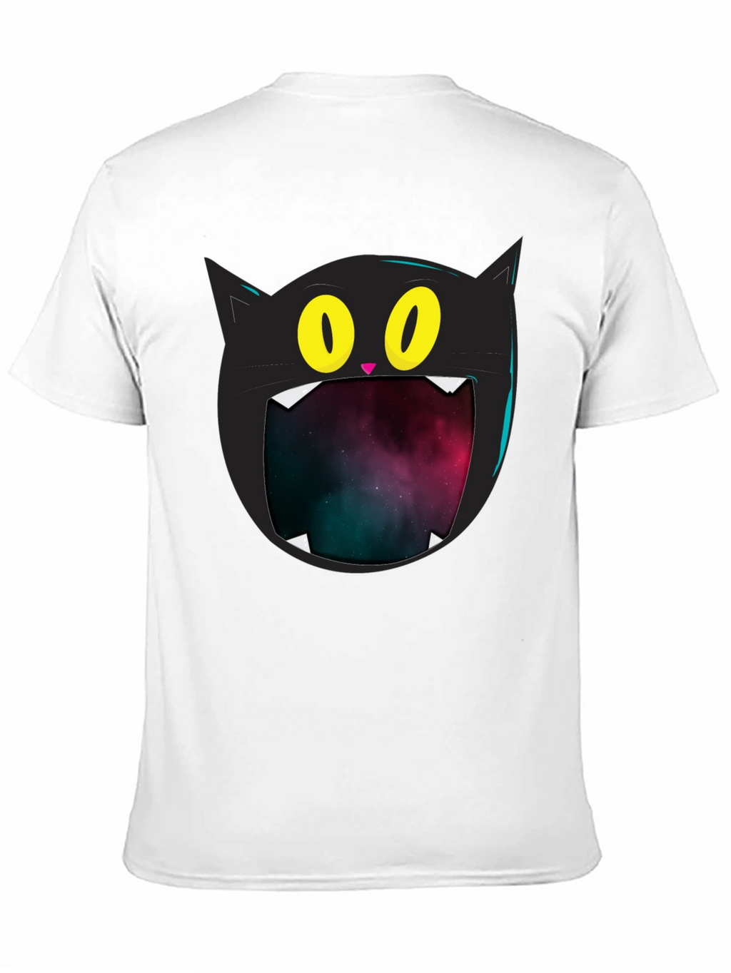 Cosmic Cat T-Shirt - Black Graphic Tee