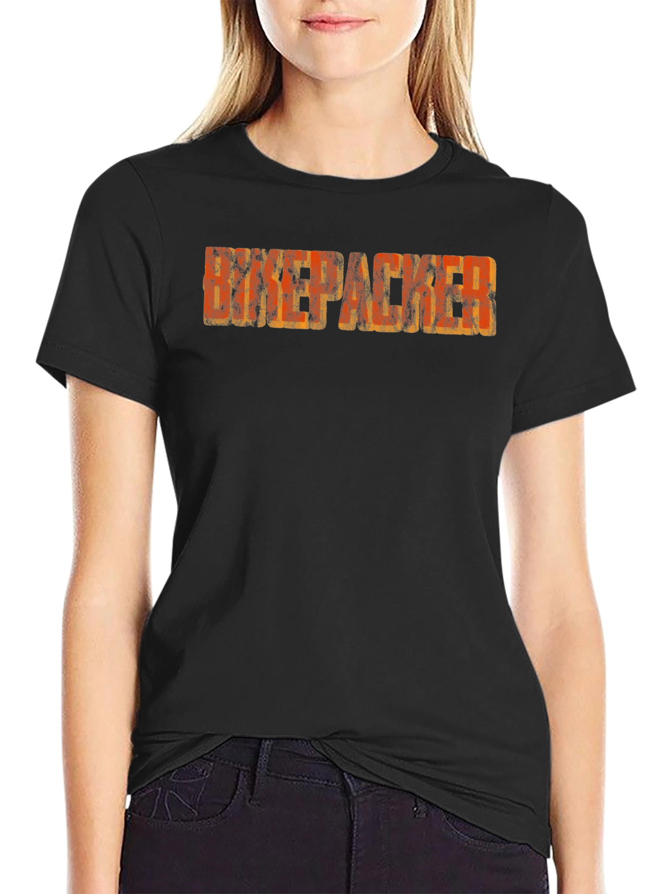 Distressed Backpacker Graphic T-Shirt