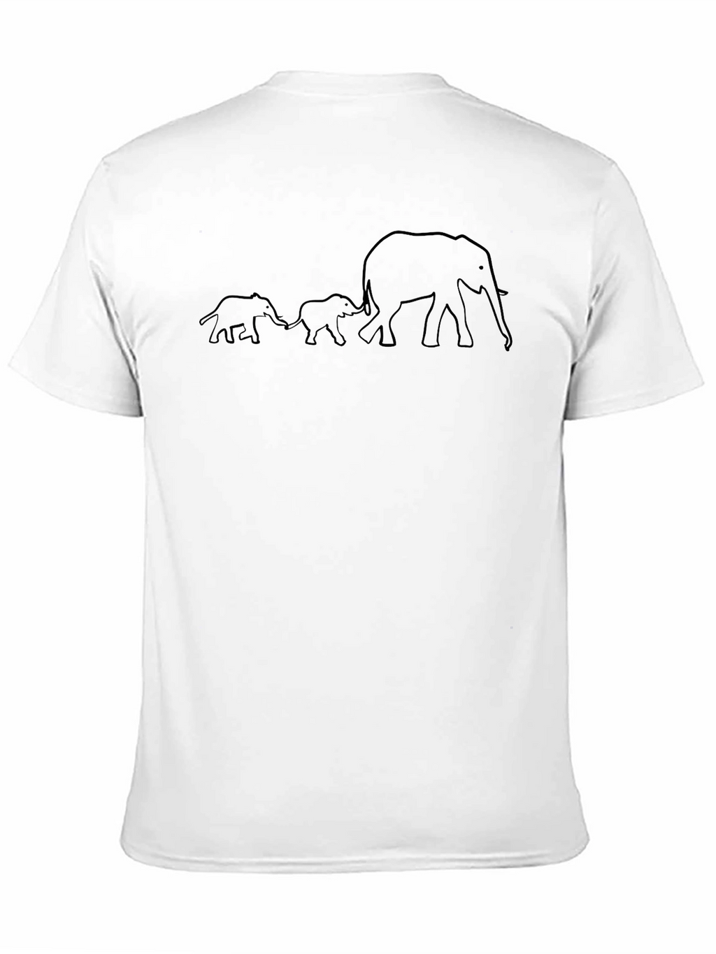 Elephant Family Graphic Tee - Black