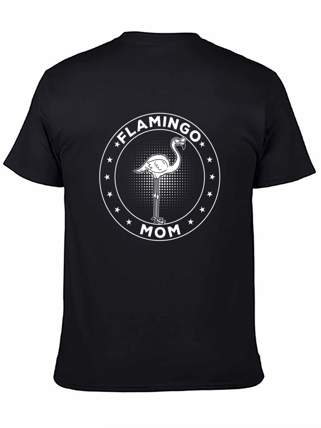 Flamingo Mom Graphic T-Shirt - Trendy Black Tee