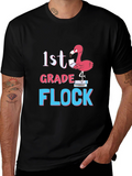 1st Grade Flock Flamingo T-Shirt