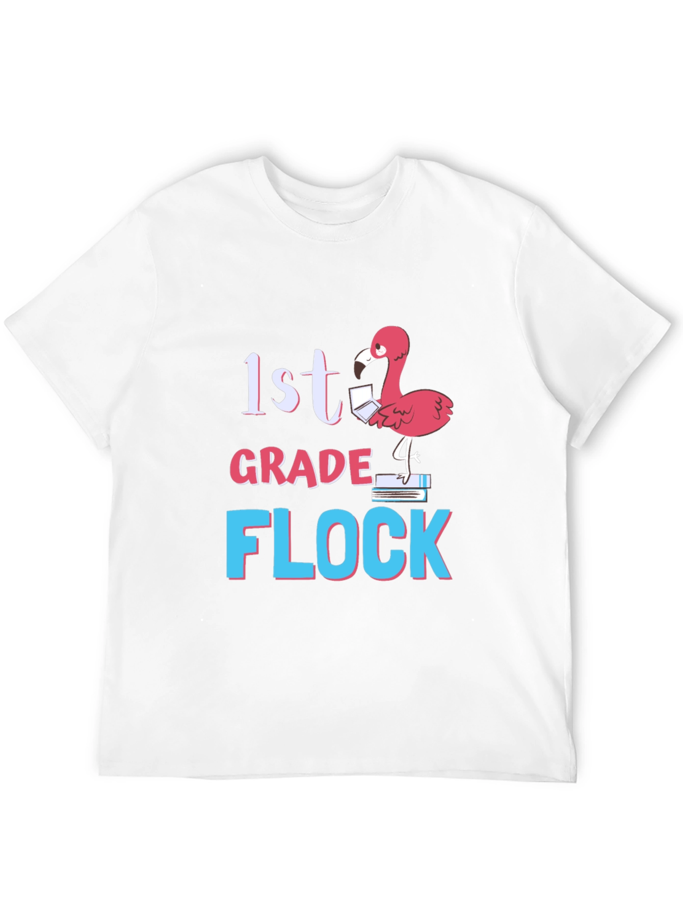 1st Grade Flock Flamingo T-Shirt
