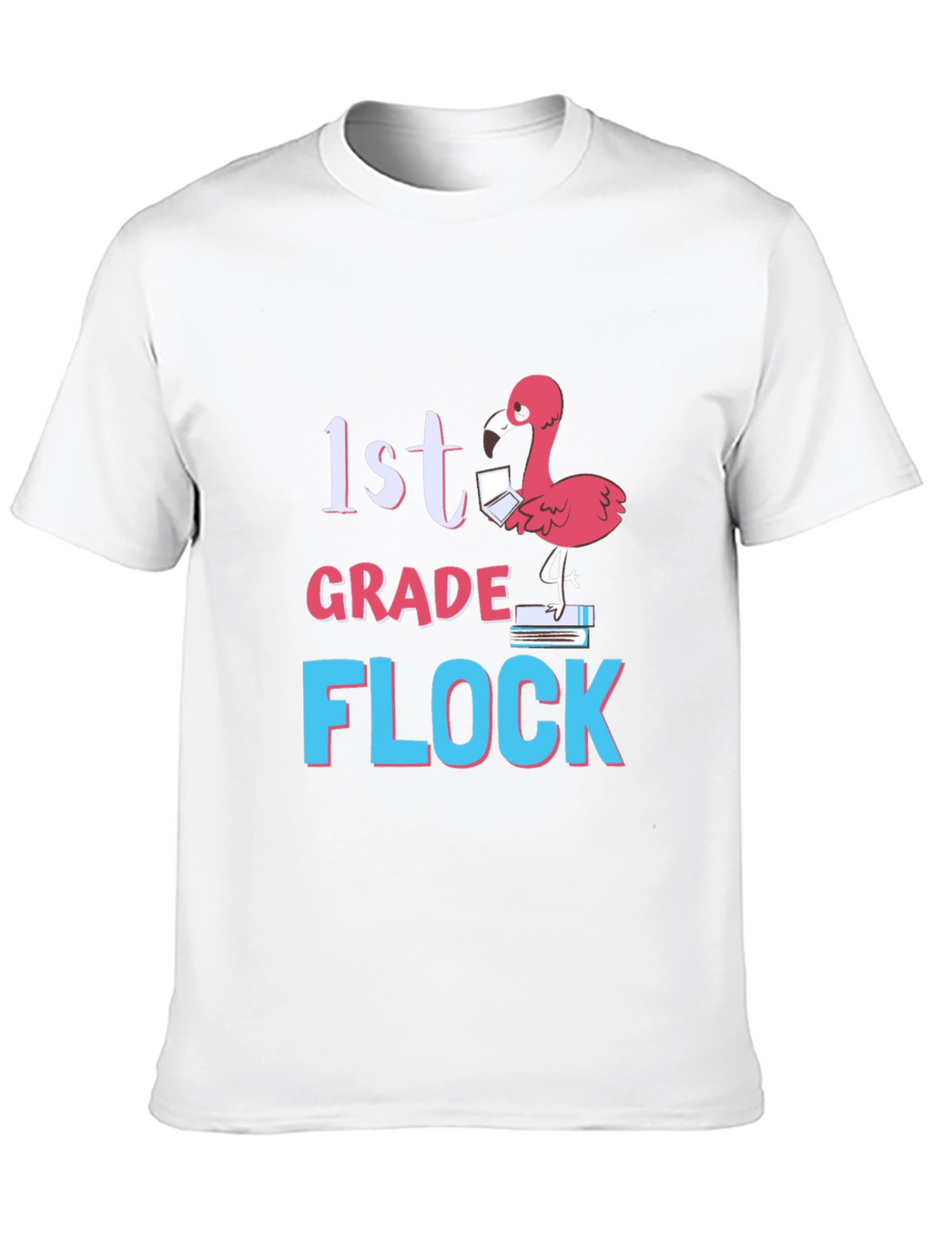 1st Grade Flock Flamingo T-Shirt