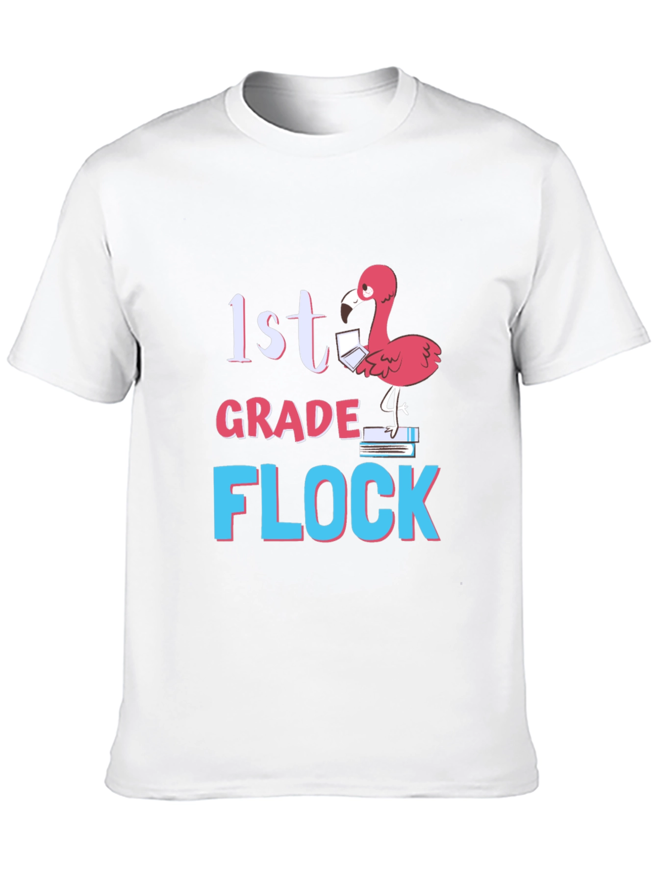 1st Grade Flock Flamingo T-Shirt