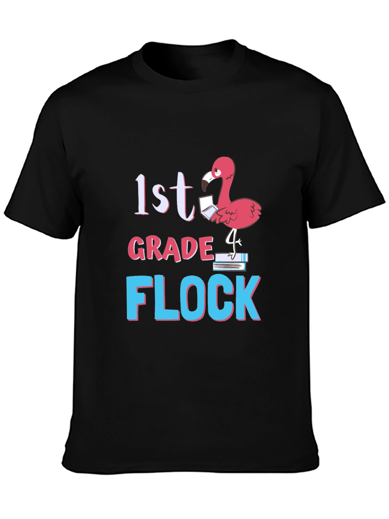 1st Grade Flock Flamingo T-Shirt