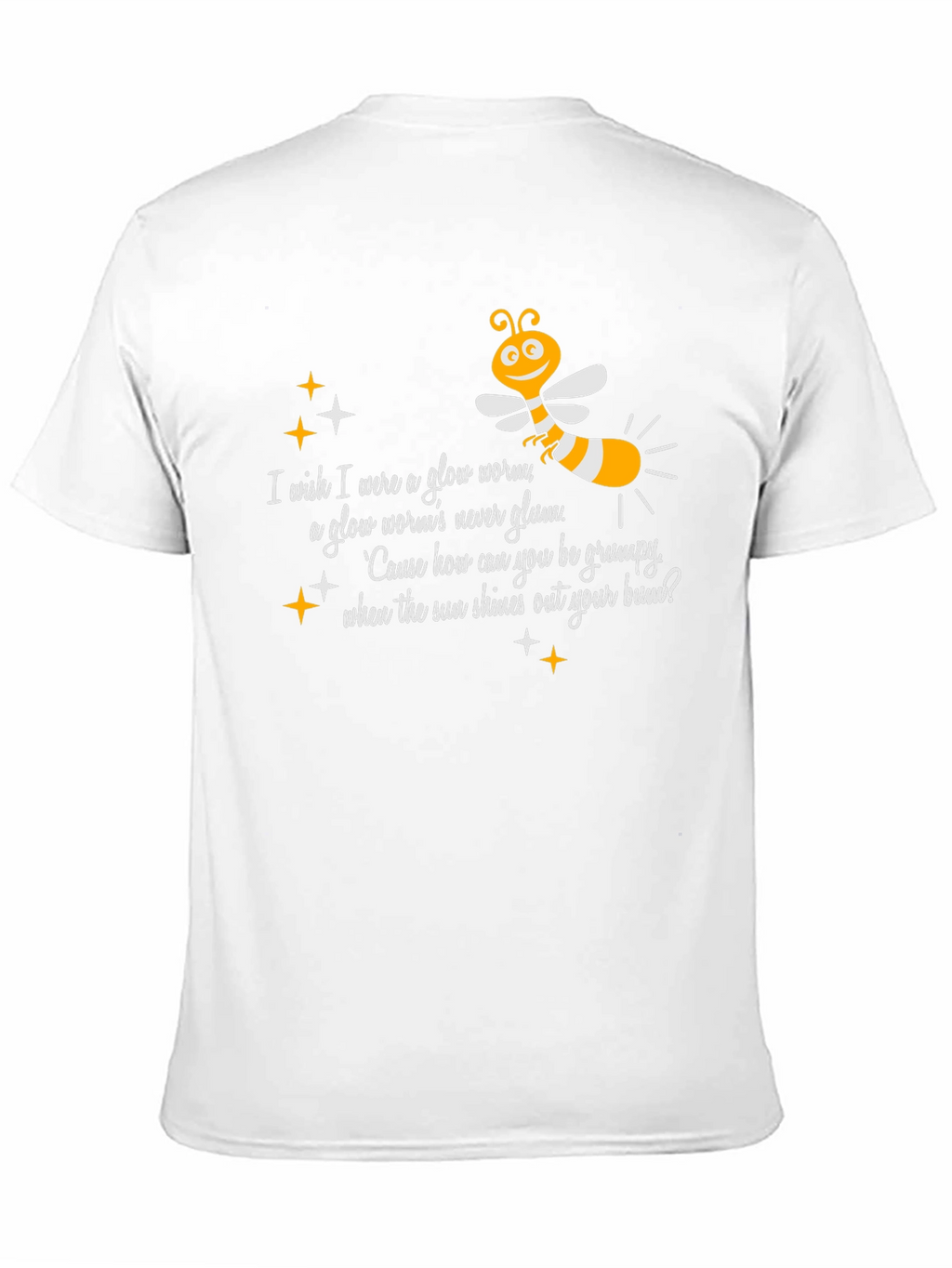 Glow Worm Tee:  Happy-Go-Lucky Graphic T-Shirt