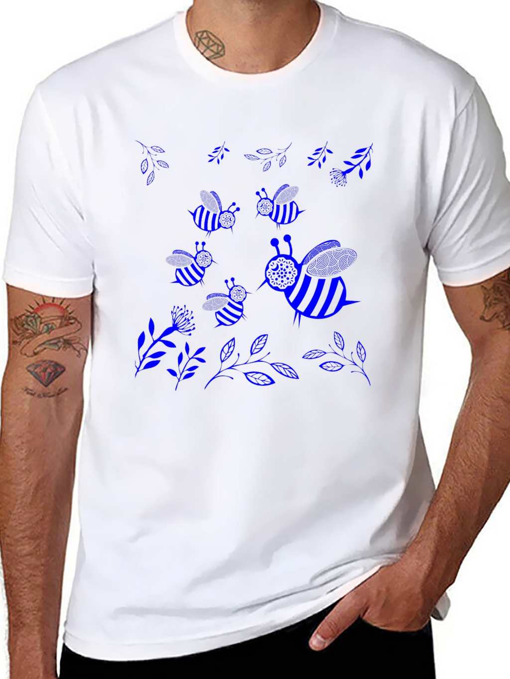 Bee Graphic Black T-Shirt
