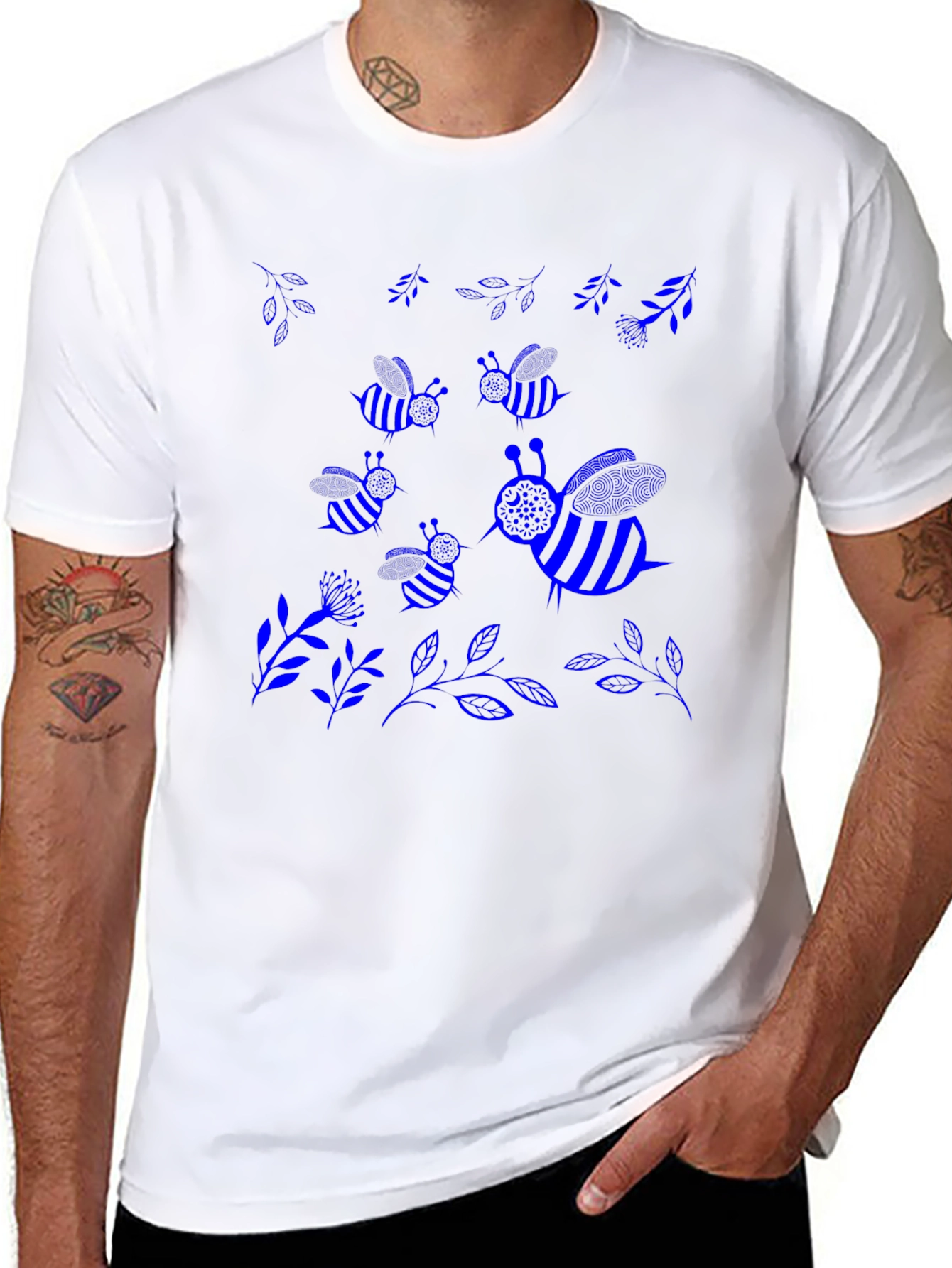 Bee Graphic Black T-Shirt