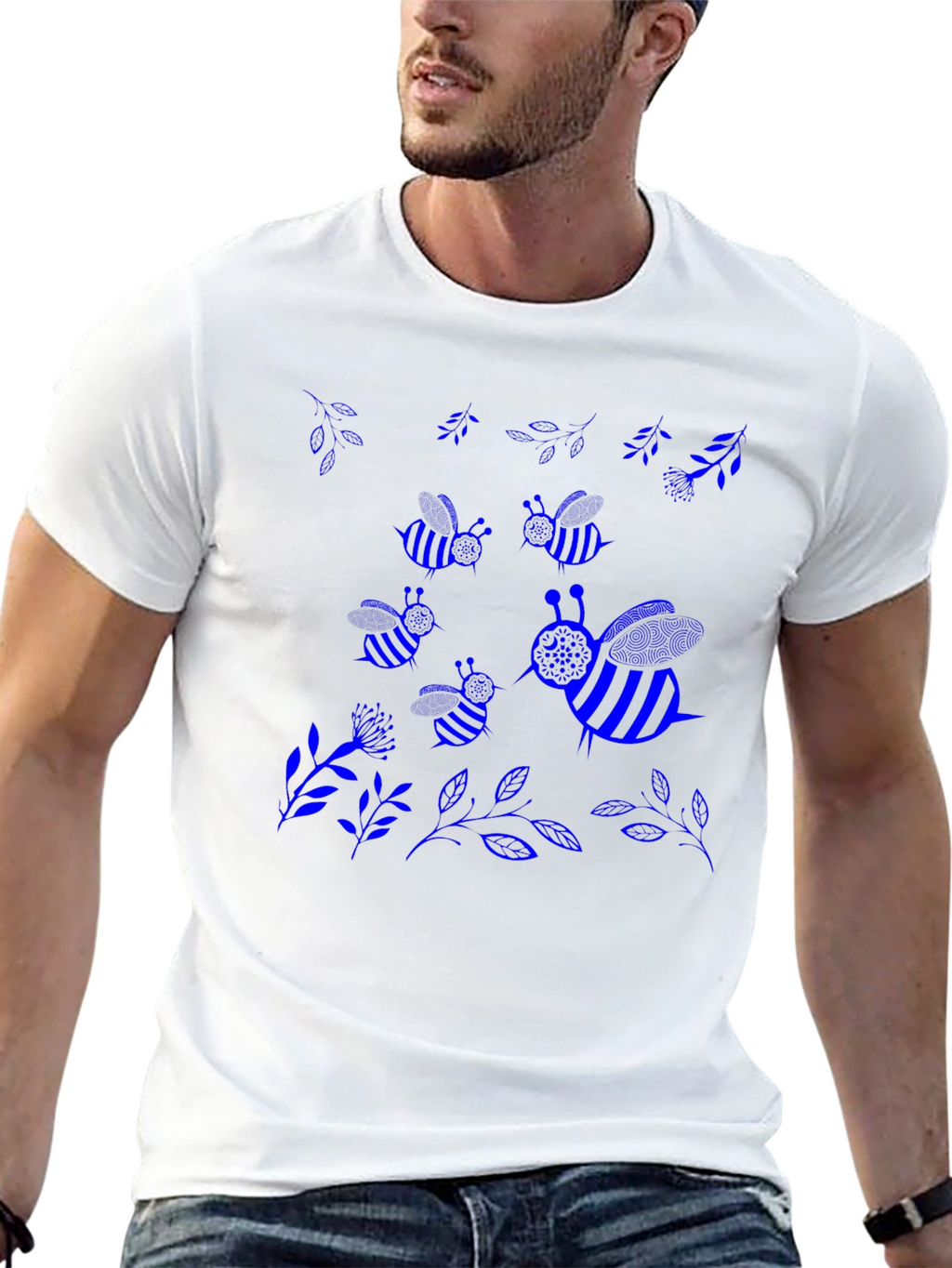 Bee Graphic Black T-Shirt