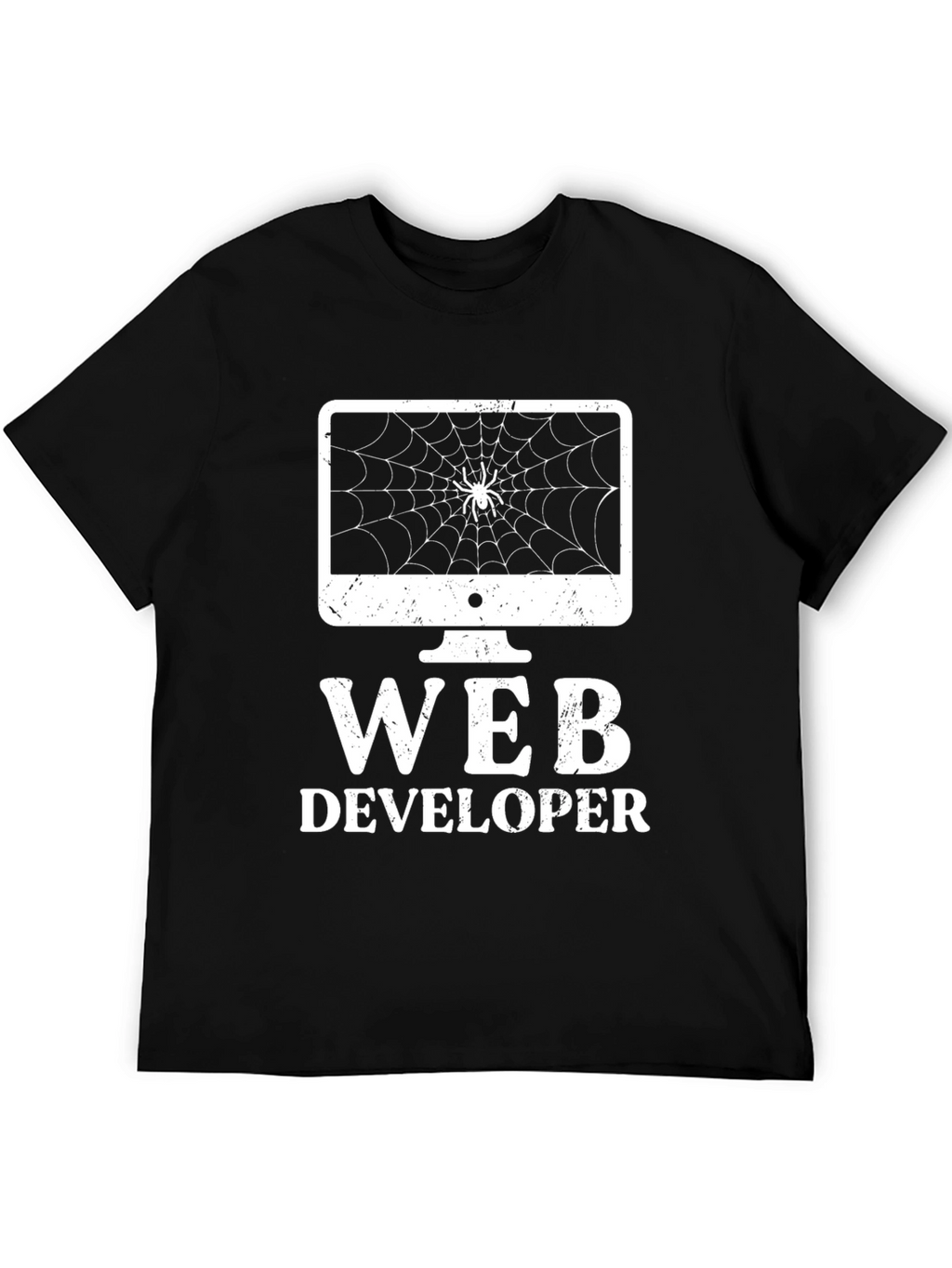 Web Developer Spider Web Graphic T-Shirt