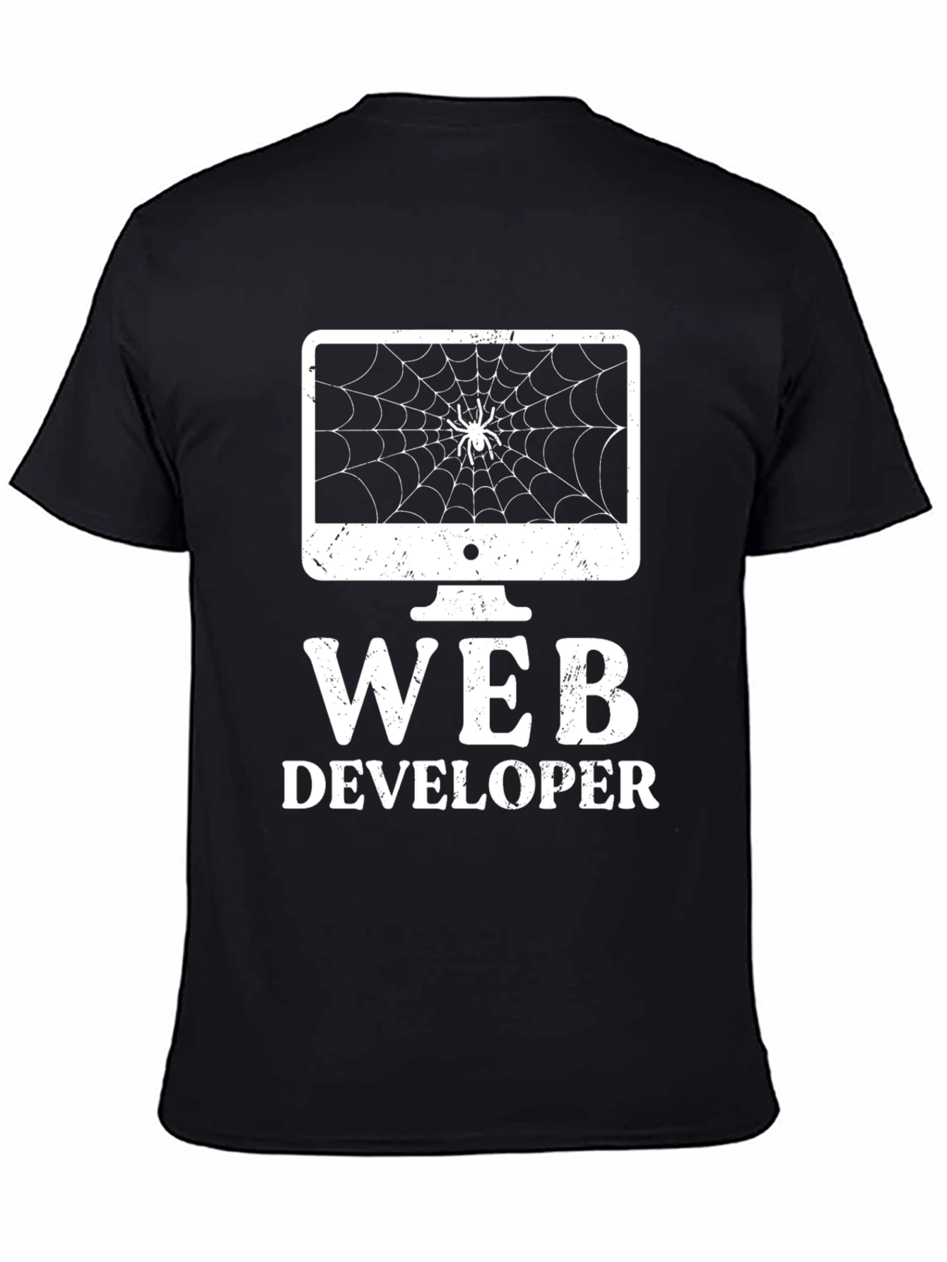 Web Developer Spider Web Graphic T-Shirt